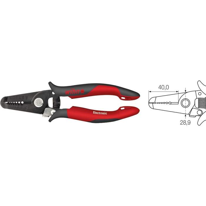 Wiha Electronic stripping pliers Stripping points 0.8-2.6 mm2 (36794)