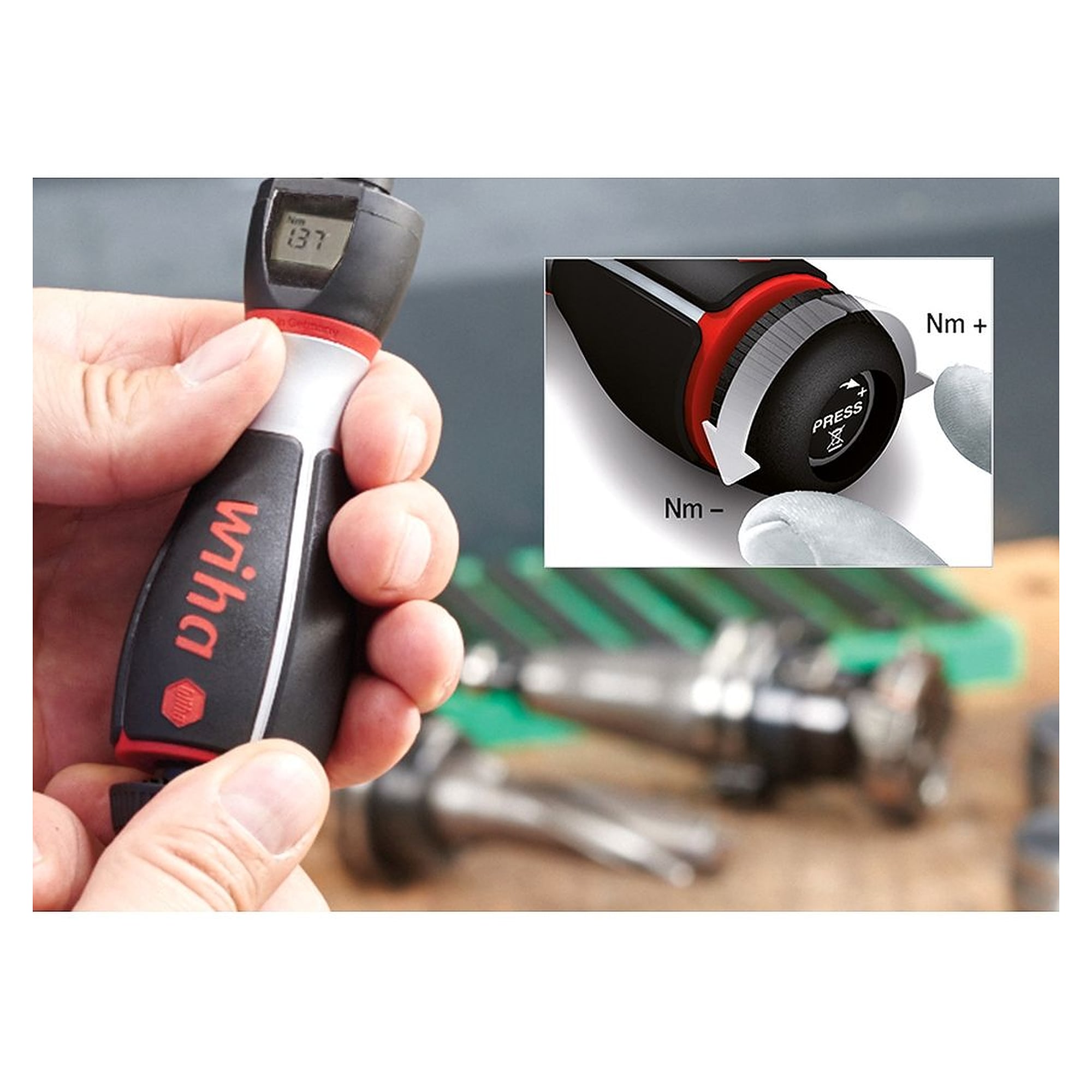Tournevis dynamometrique iTorque avec echelle numerique 0,8-3,0 Nm - Wiha 36887