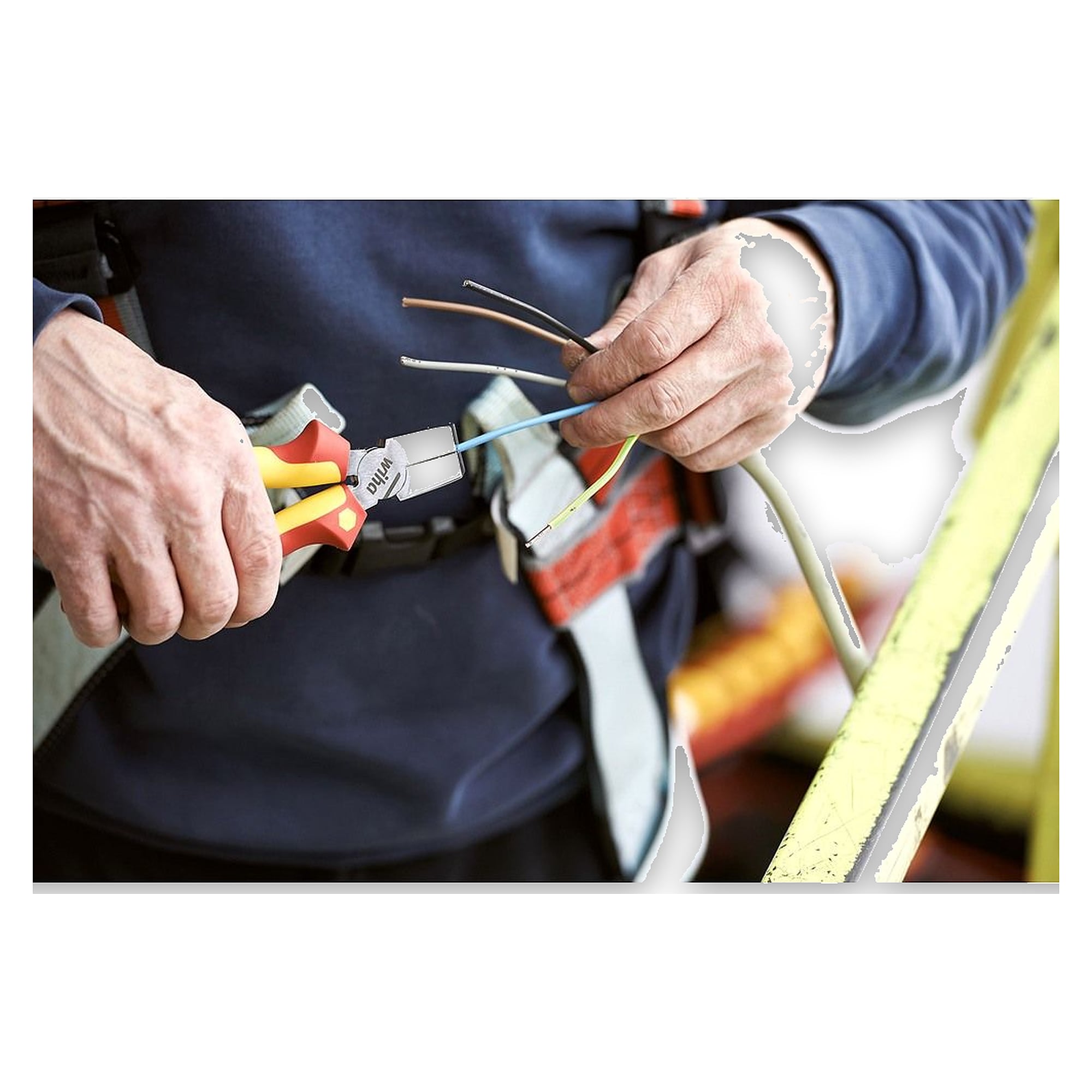 Pince d'installation TriCut Professional electric 3 en 1 170 mm, VDE - Wiha 38853