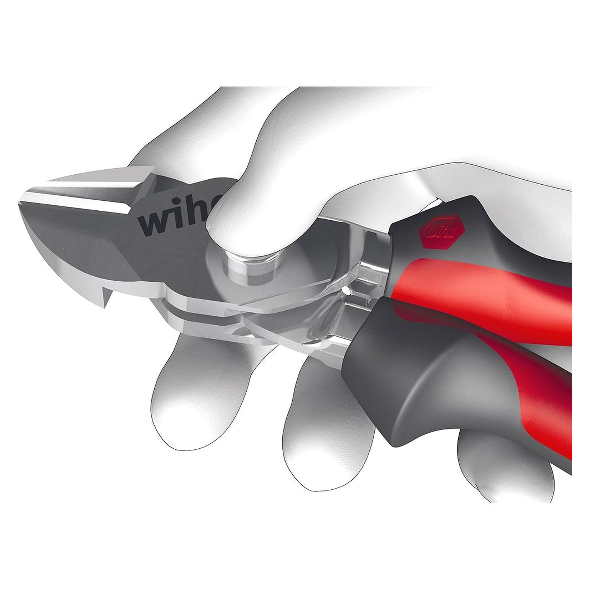 Pince coupante diagonale BiCut Industrial 200 mm avec DynamicJoint reversible - Wiha 38982