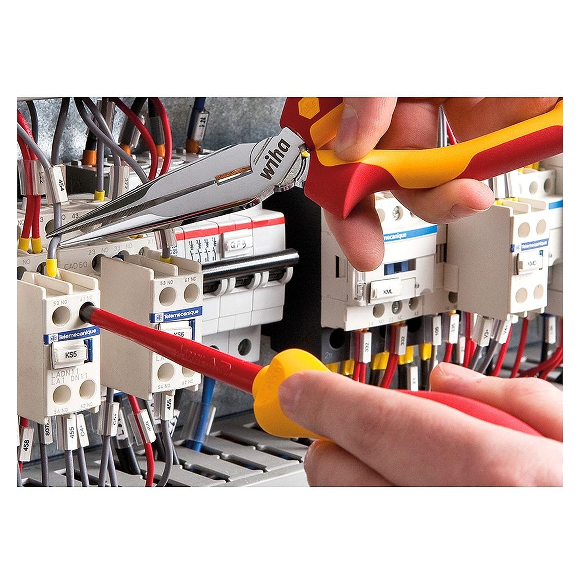 Werkzeug Set Elektriker gemischt 32-tlg. mit Werkzeugmappe - Wiha 41241