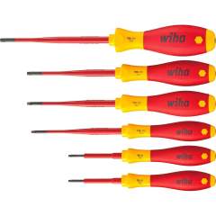 Wiha Screwdriver set SoftFinish electric slimFix Slotted, Pozidriv 6-pcs  (36455)