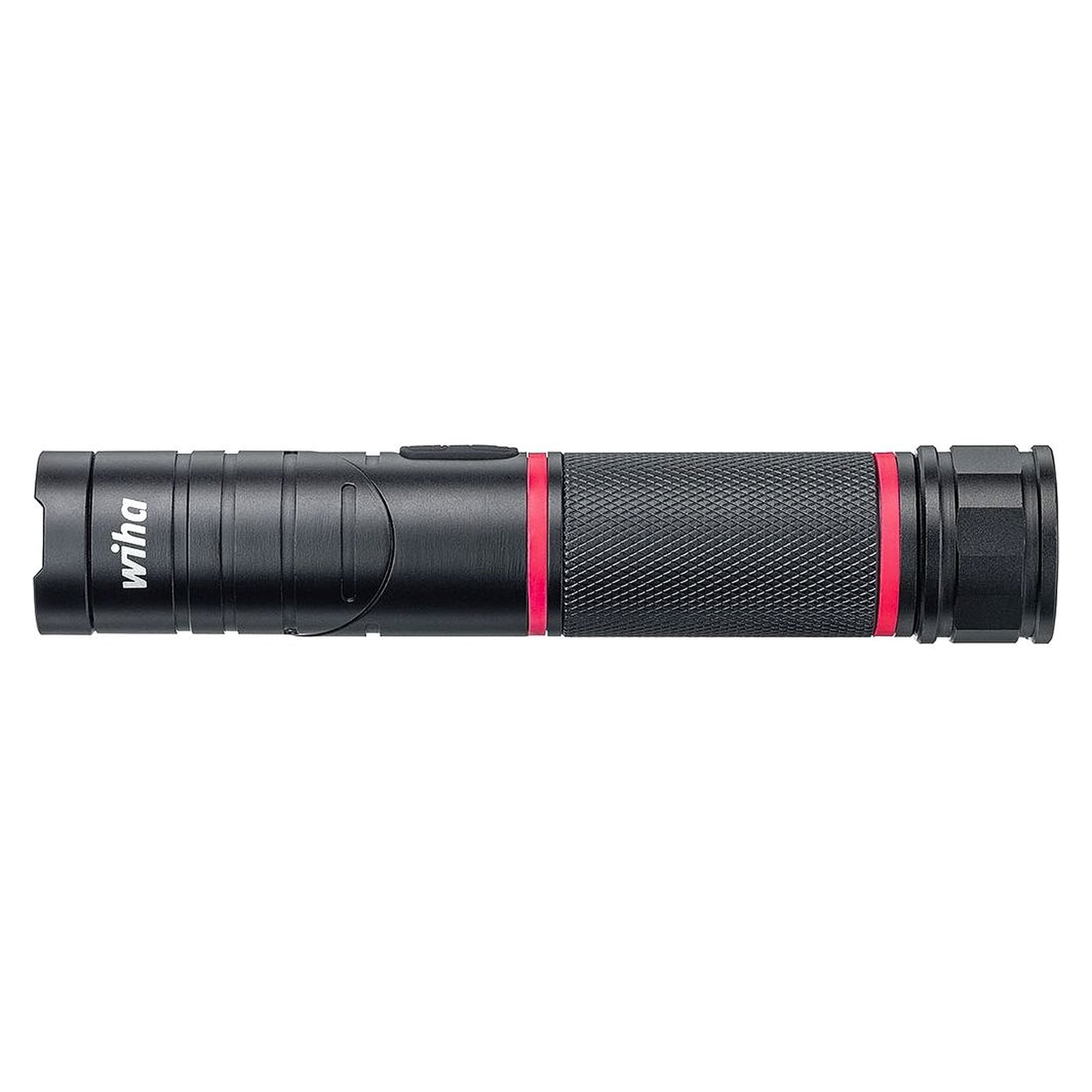 Taschenlampe 3-in-1 LED, Laser Klasse 2 und UV, schwenkbarer Kopf - Wiha 41286
