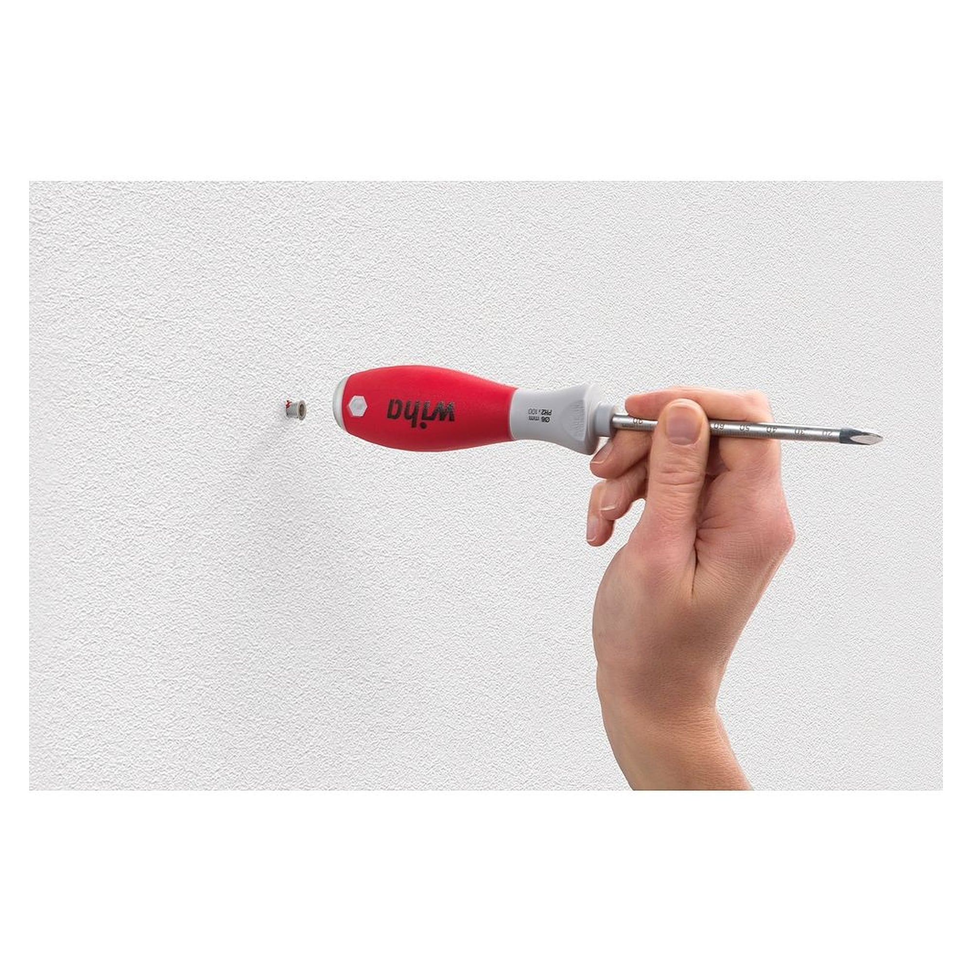 Dübellochschläger Set SoftFinish® 6 mm, 4 Dübel, galvanische Trennung - Wiha 41289
