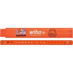 Wiha 42068. Elektriker Gliedermaßstab Longlife® 2 m, 15 : orange