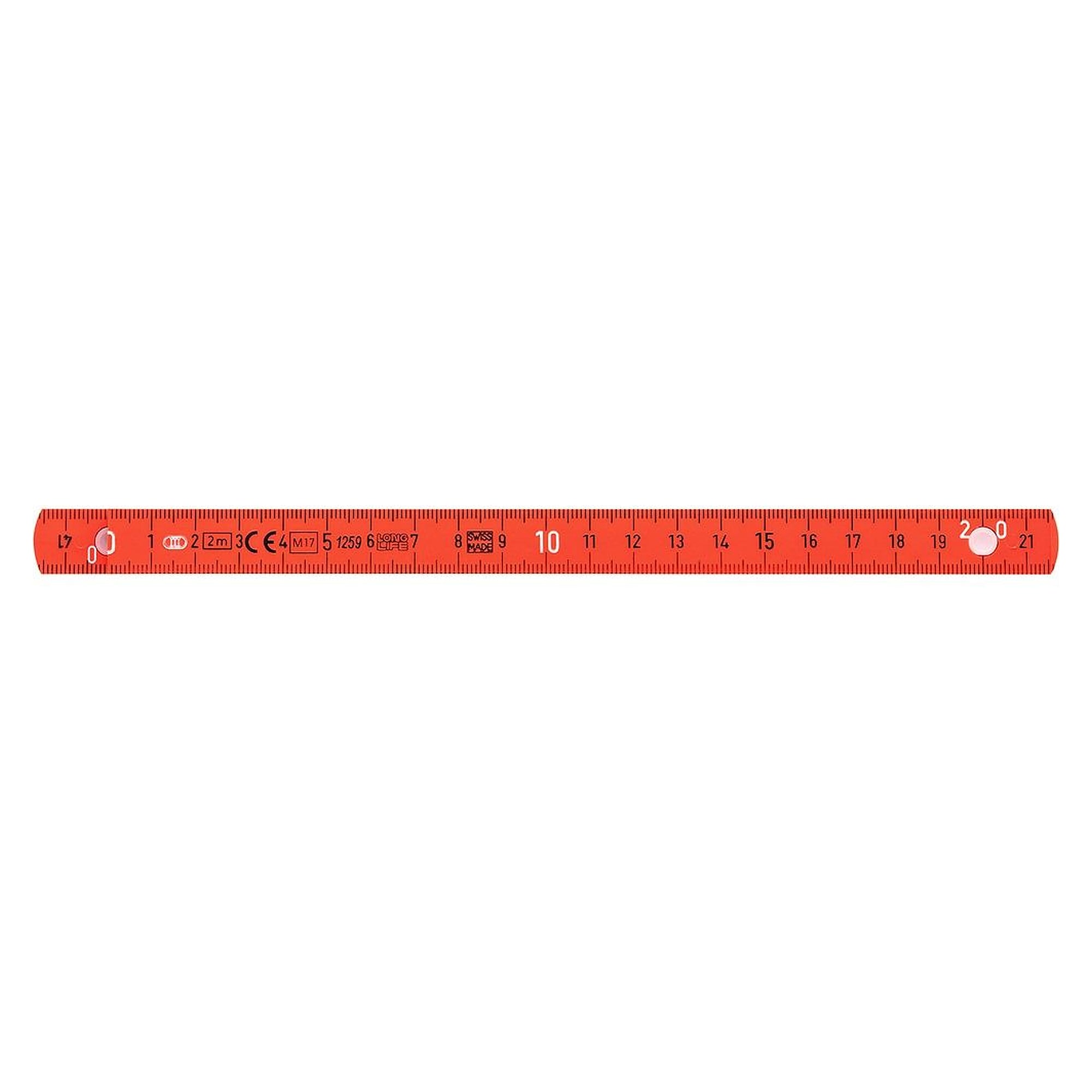 Elektriker Gliedermaßstab Longlife 2 m metrisch 15 mm, 10 Glieder - Wiha 42068