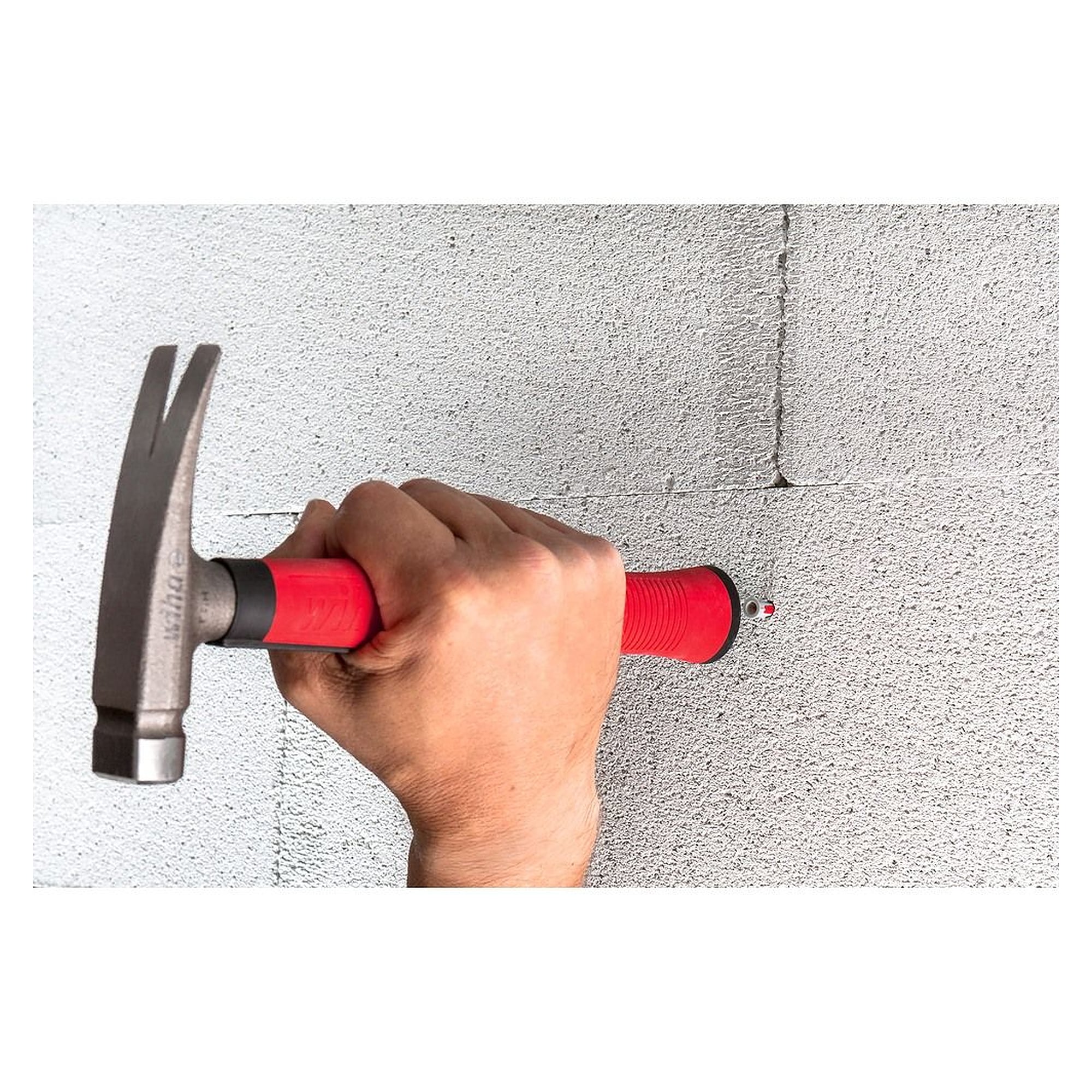 Elektriker Hammer 300 g Kugelkopf, U-förmige Schlagfläche, 283 mm - Wiha 42071