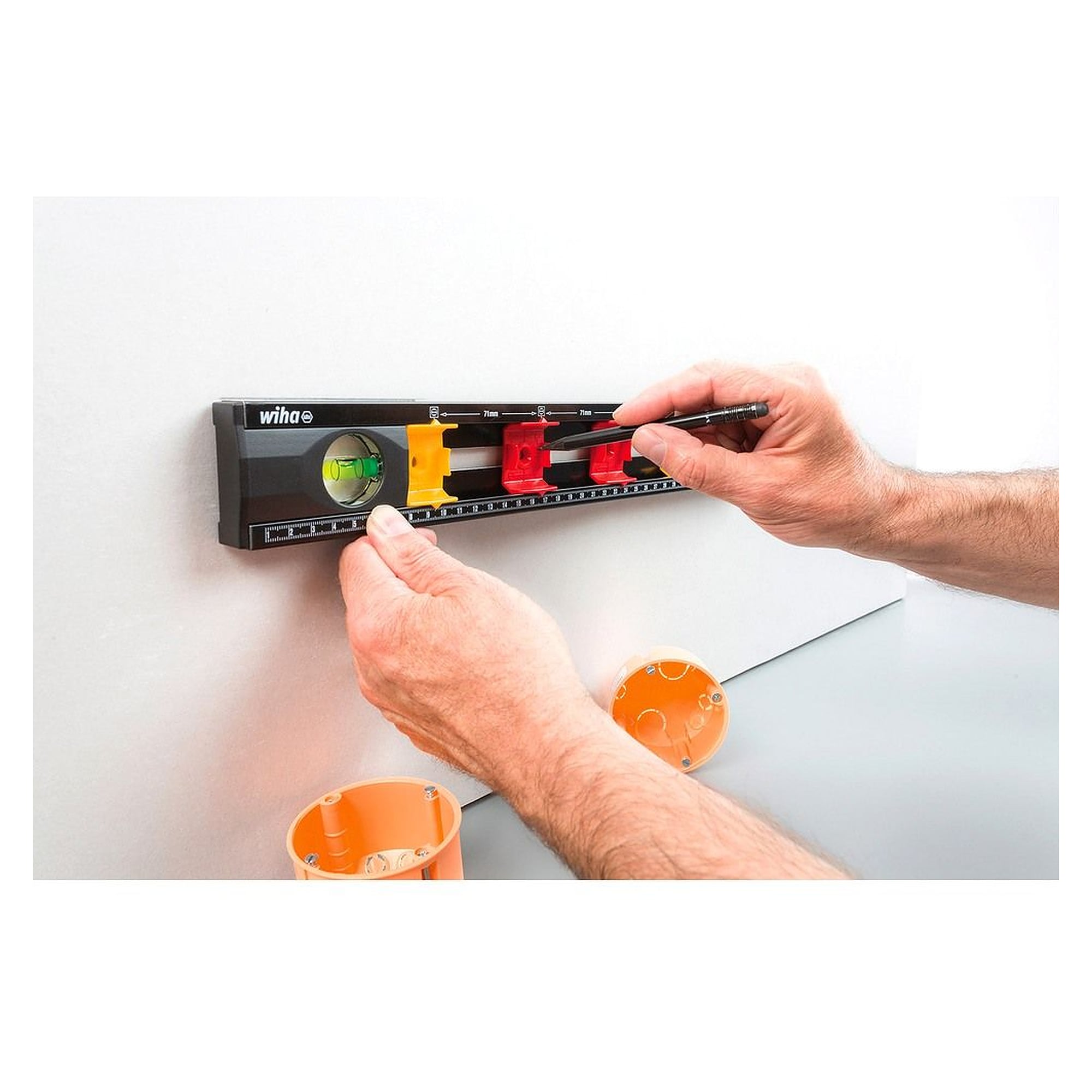 Elektriker Wasserwaage 40 cm, Breite 56 mm - Wiha 42074