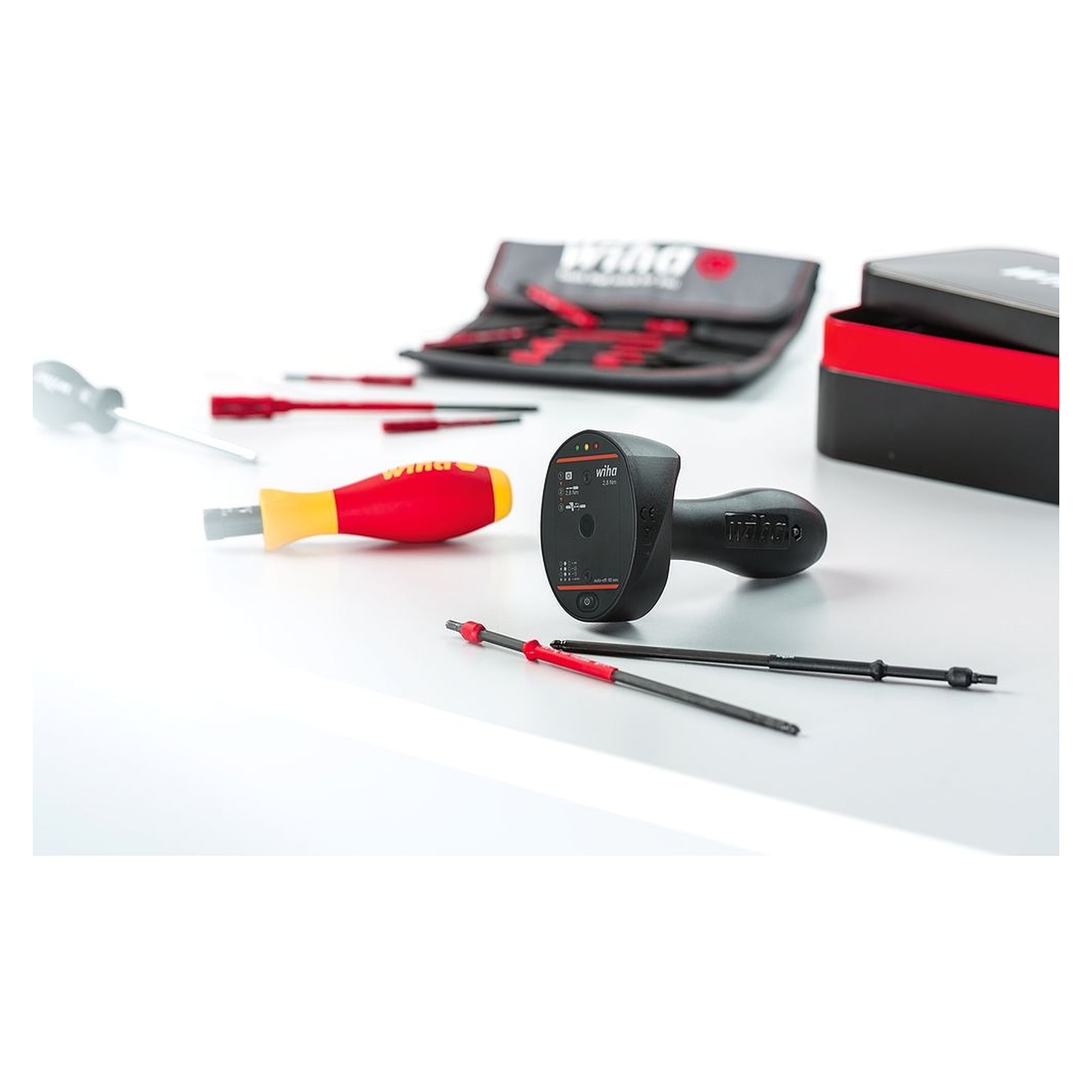 Drehmoment-Testgerät Torque QuickCheck Set 4-tlg. 2,8 Nm mit Box - Wiha 42086