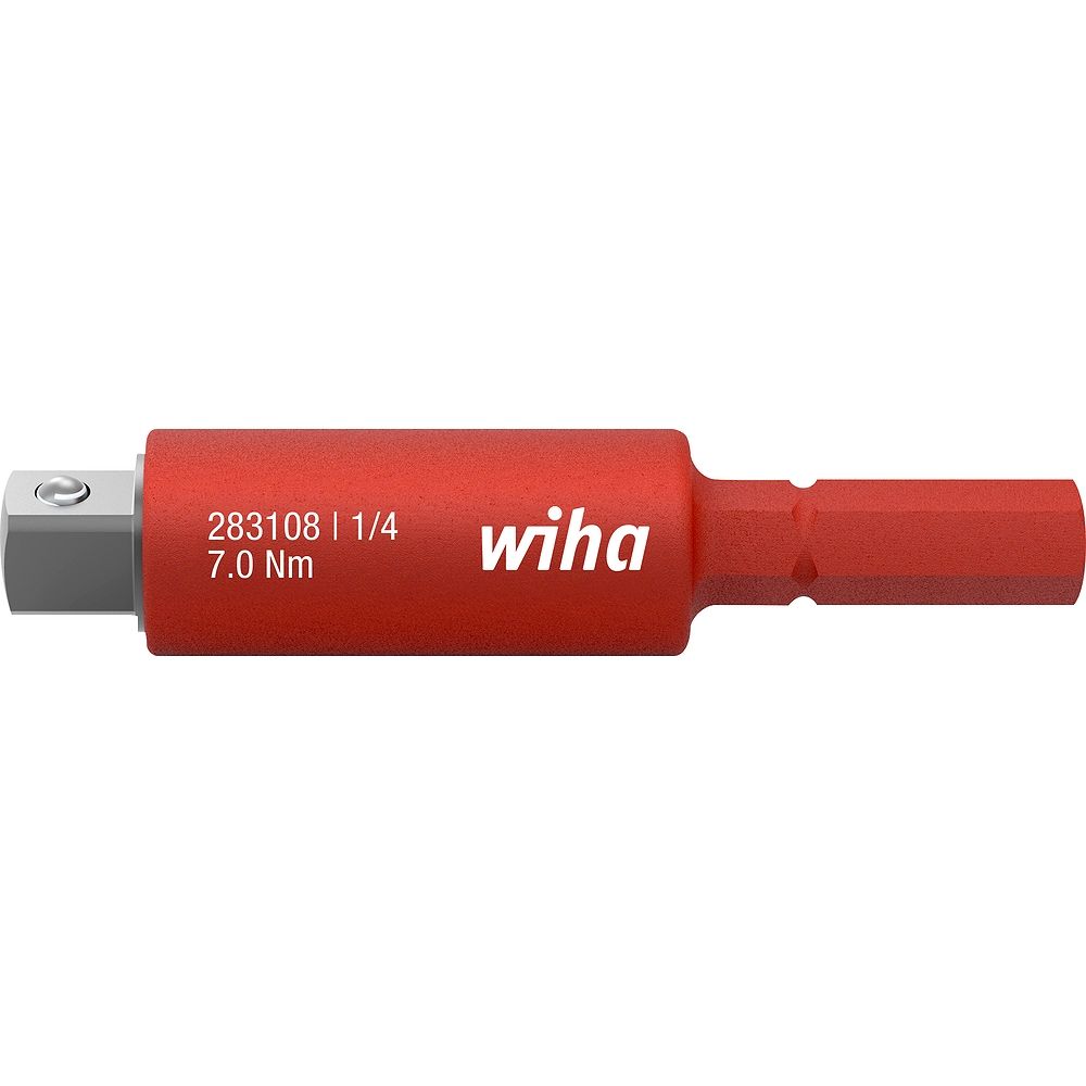 Adapter slimVario electric für 1/4" Steckschlüssel isoliert 59 mm - Wiha 43139