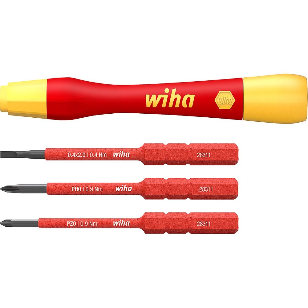 Wiha Fine screwdriver set PicoFinish slimVario electric 4pcs. with slimBits (43167)