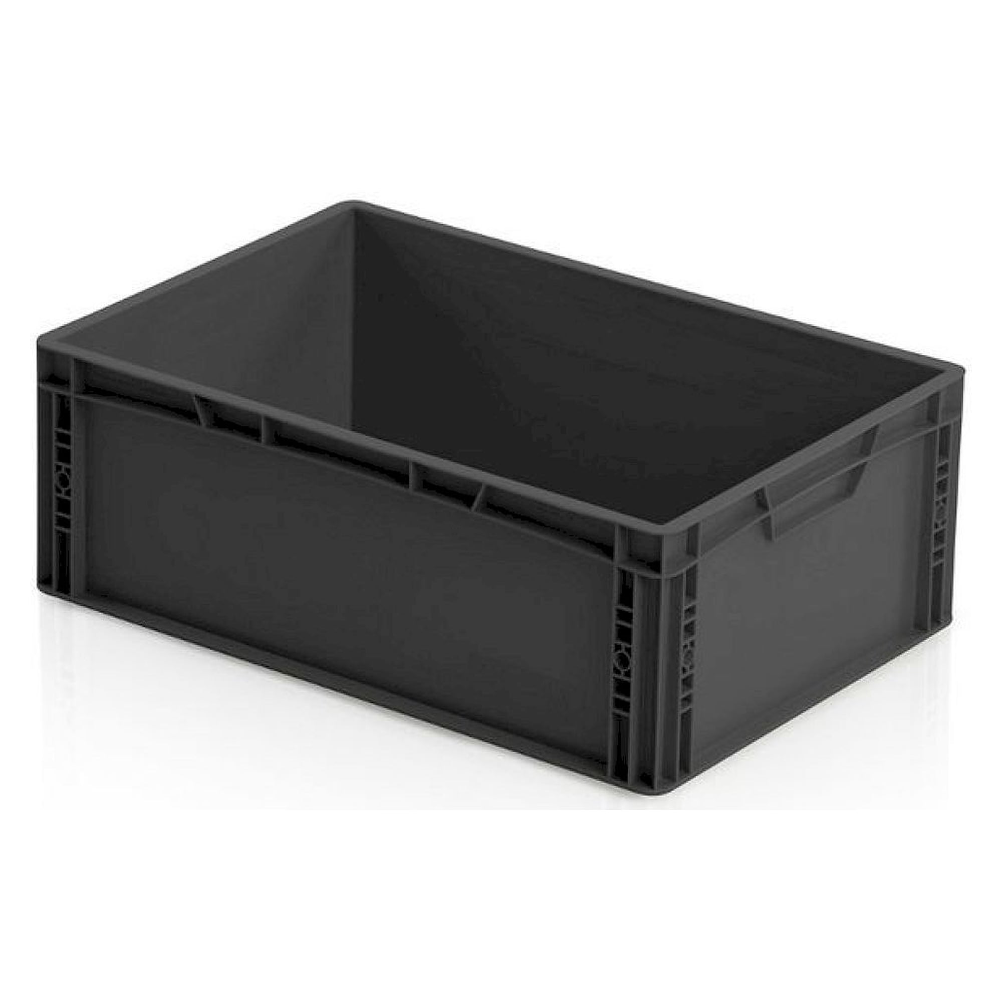 ESD container, black, 600 x 400 mm, various PU, various sizes