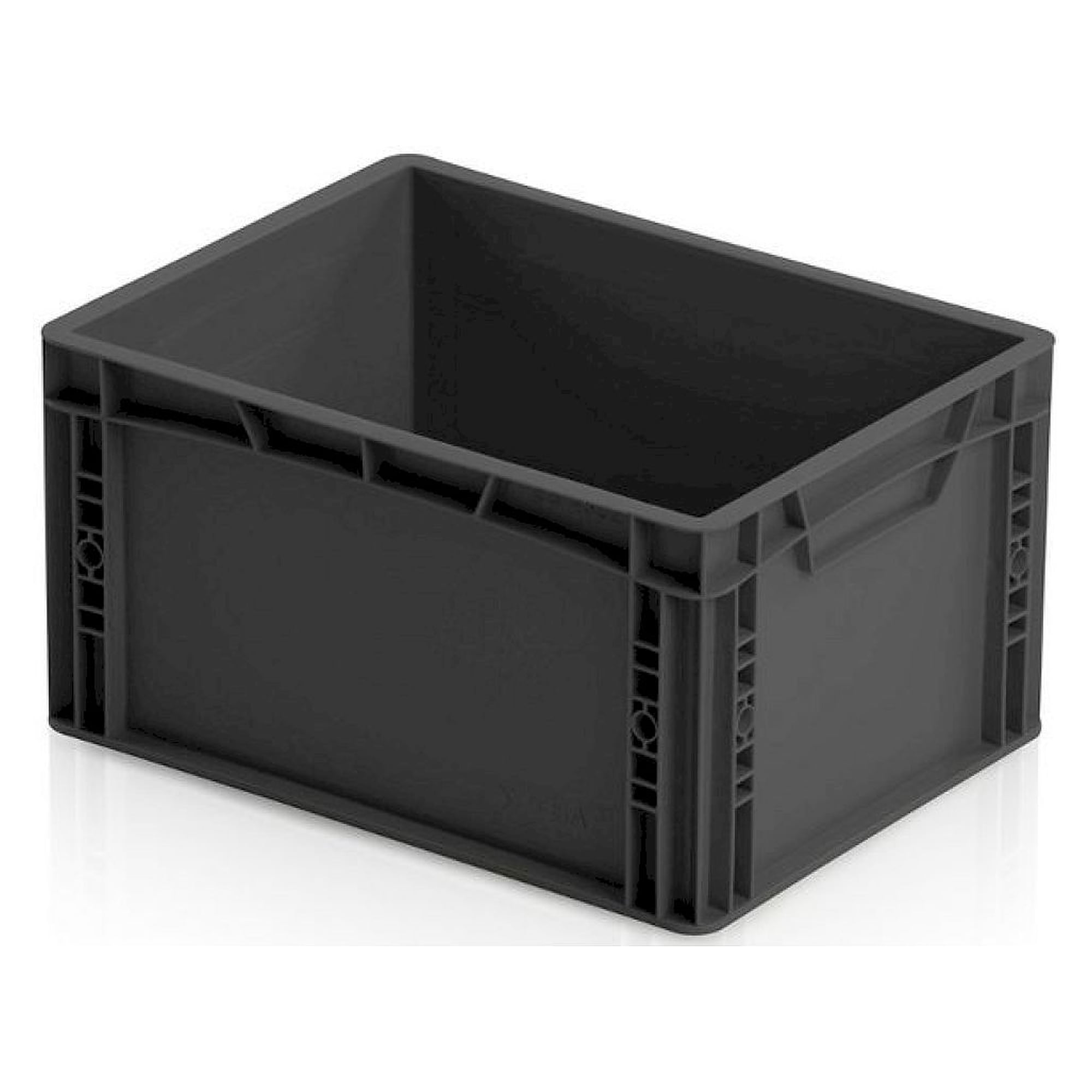 ESD container, black, 400 x 300 mm, various PU, various sizes