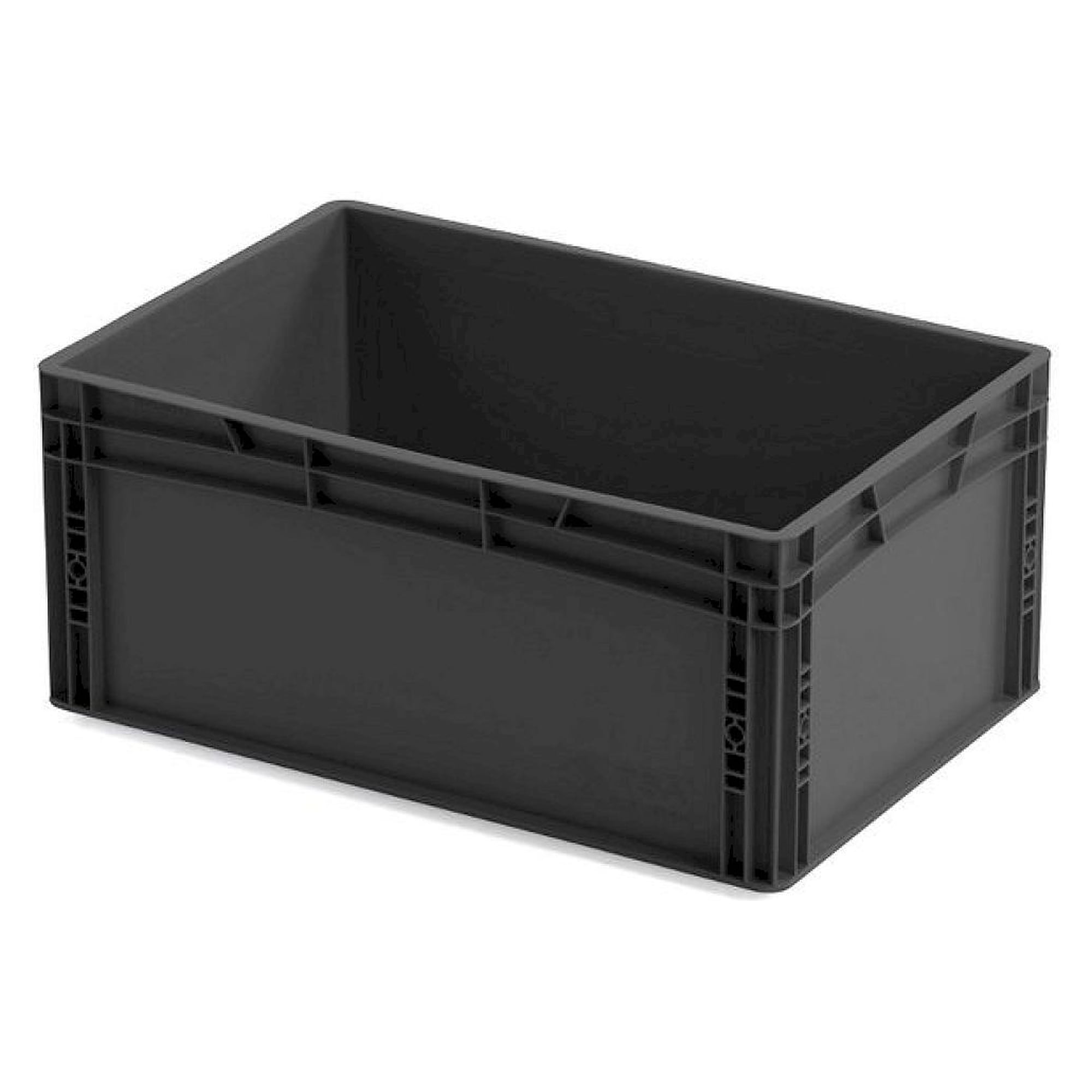 ESD Behälter, schwarz, 600x400x270 mm