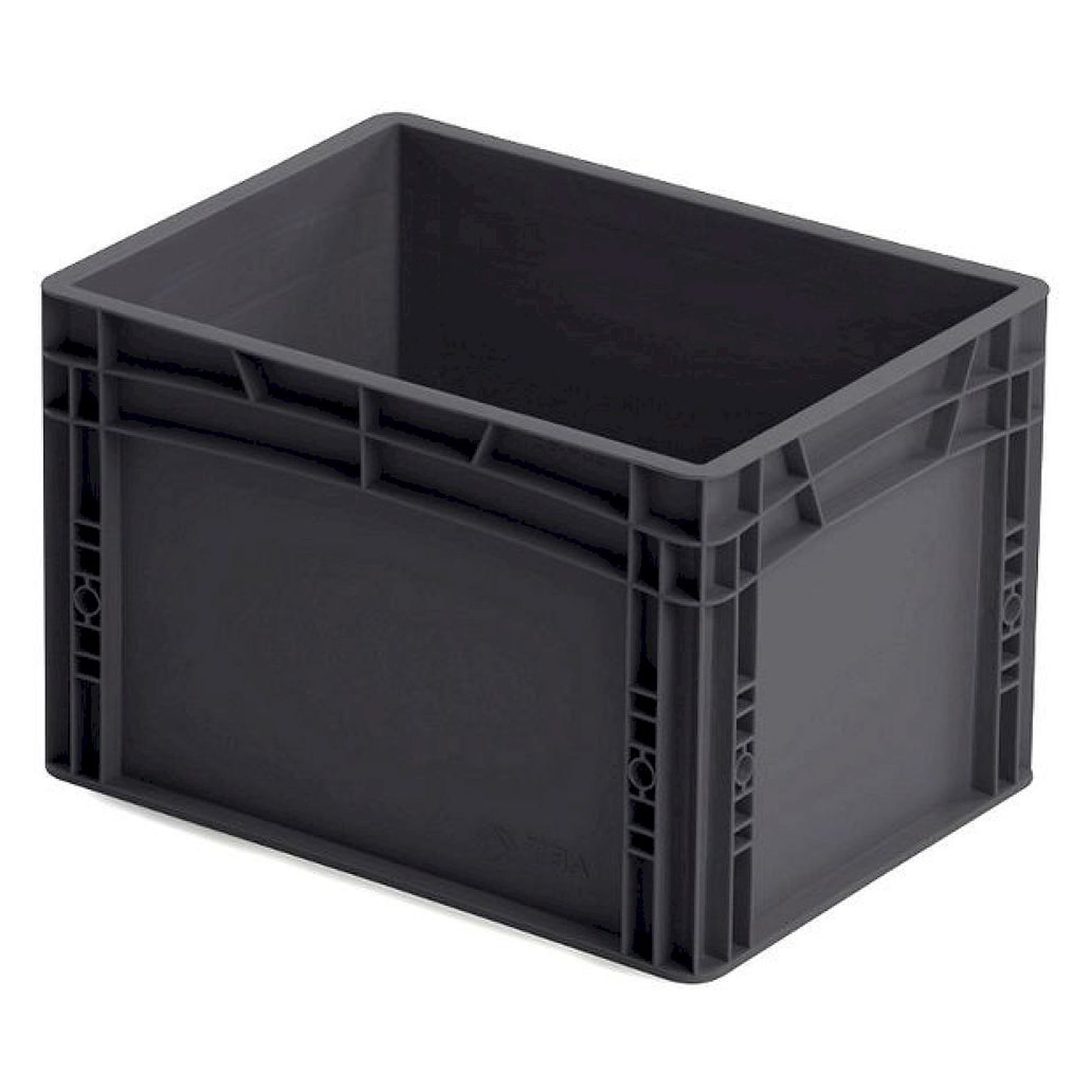 ESD container, black, 400x300x270 mm