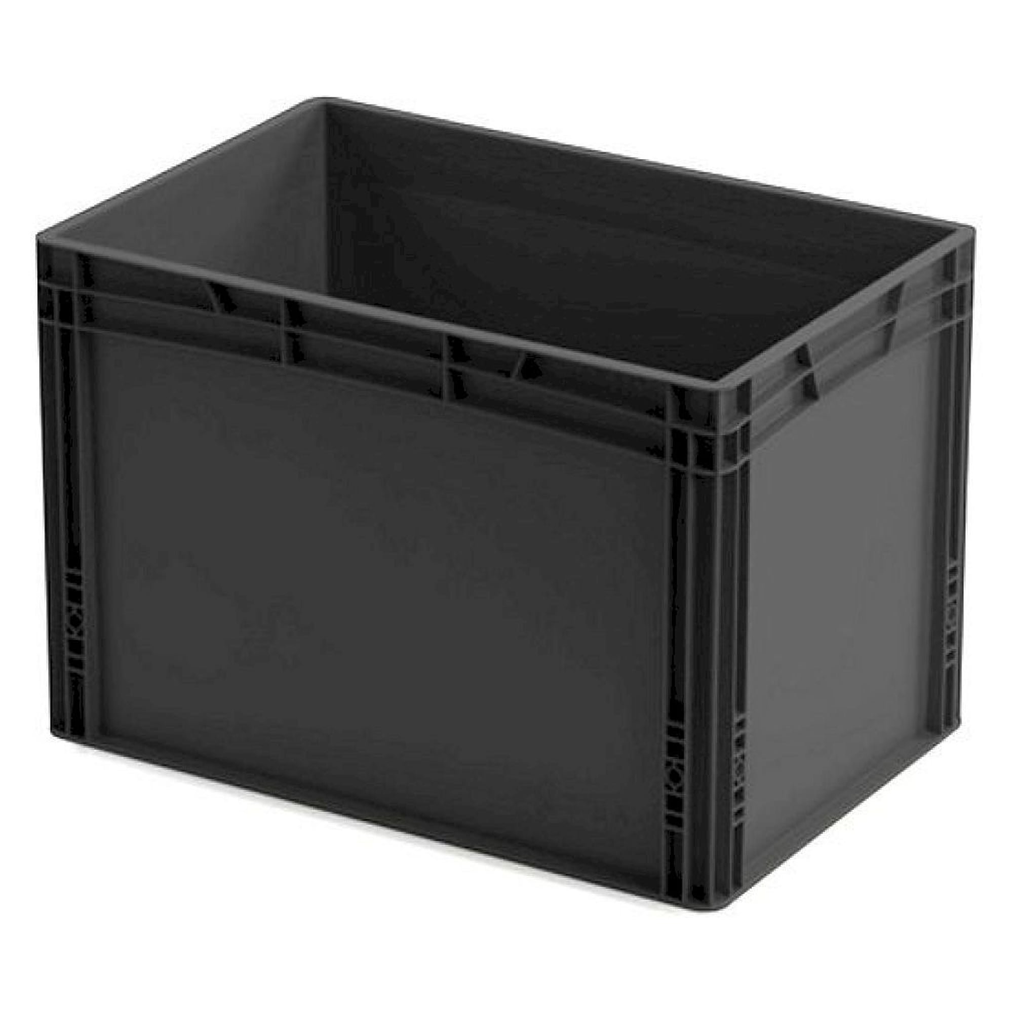 ESD container, black, 600x400x420 mm
