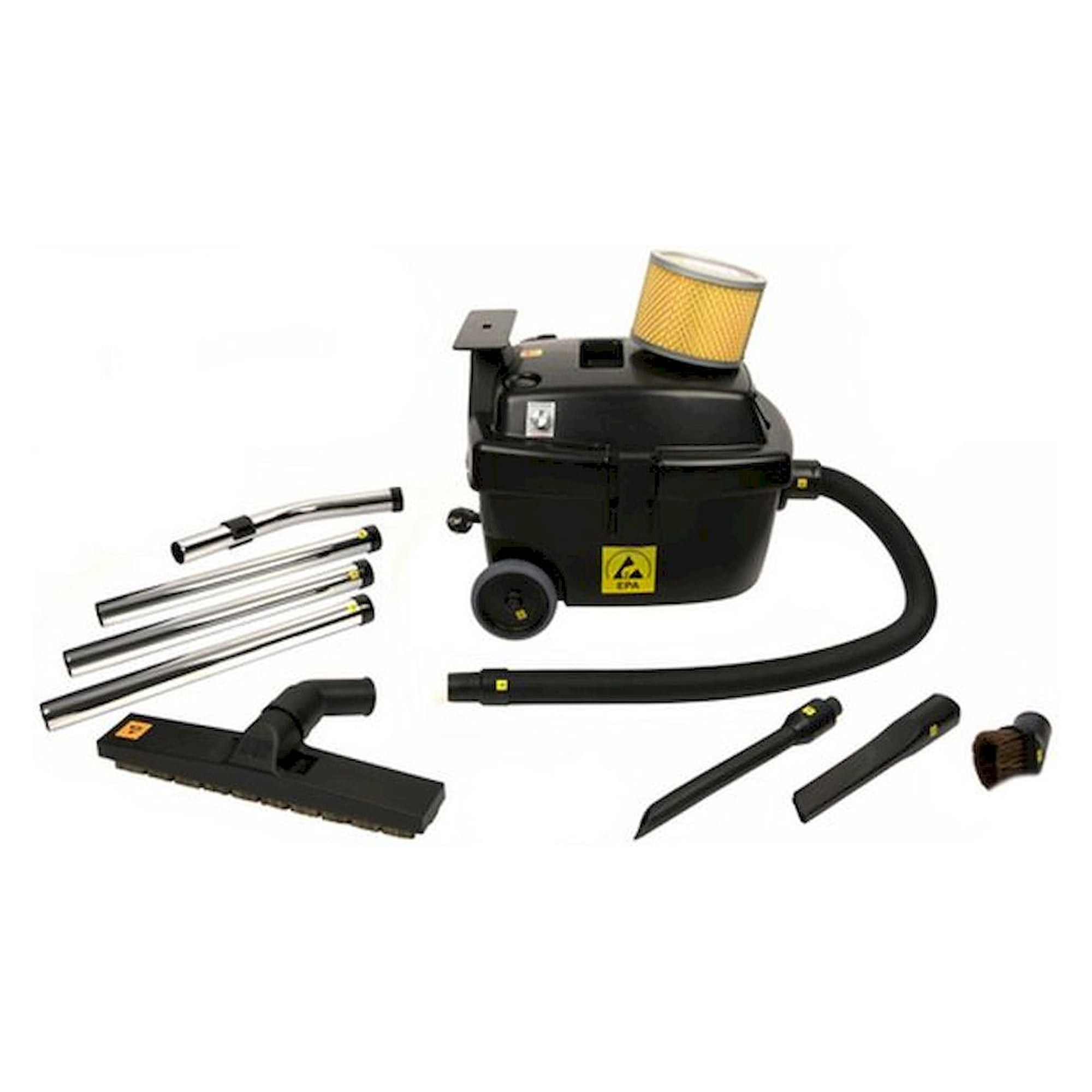 Aspirateur ESD 1100 W, 12 l, ISO 7, réglable en continu