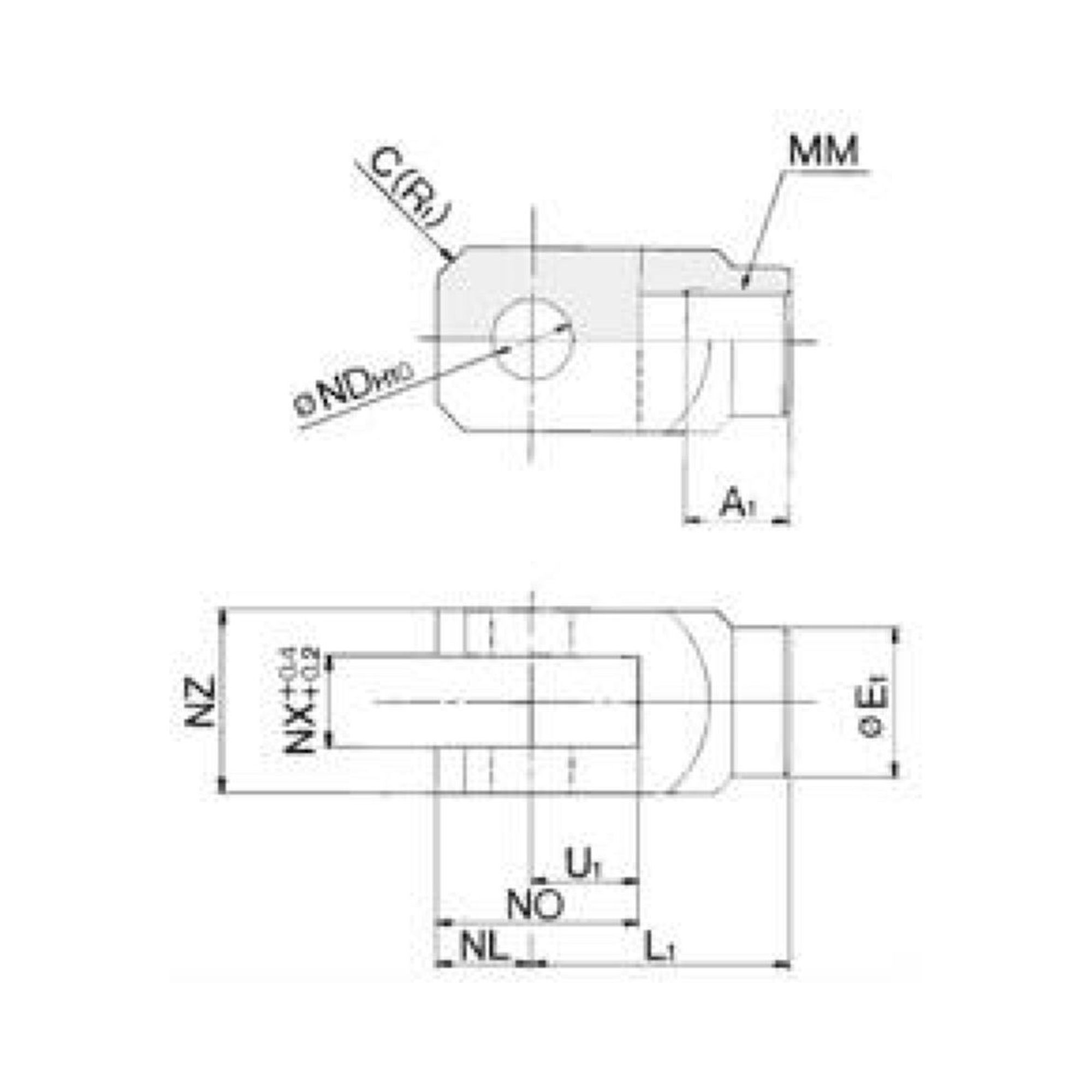 SMC Y-J016SUS. Gabelgelenk