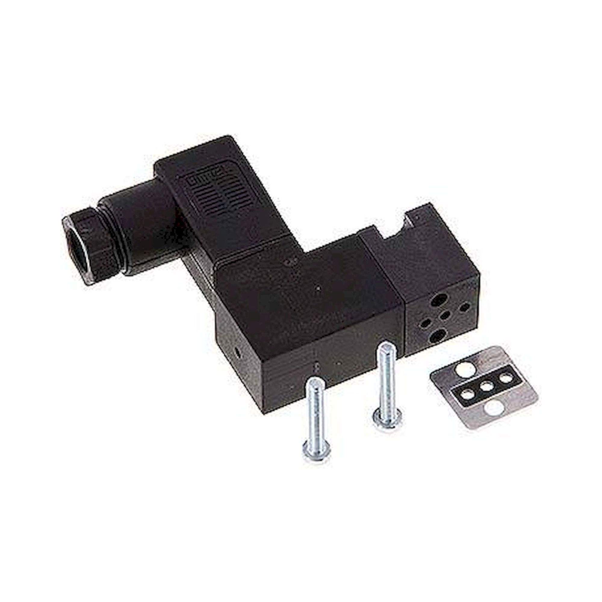 YPC YSV20 DPSC-A2. 3/2-Wege Magnetventil, Flansch (7,6 x 9,7), Federrückstellung (NC), 230 V AC