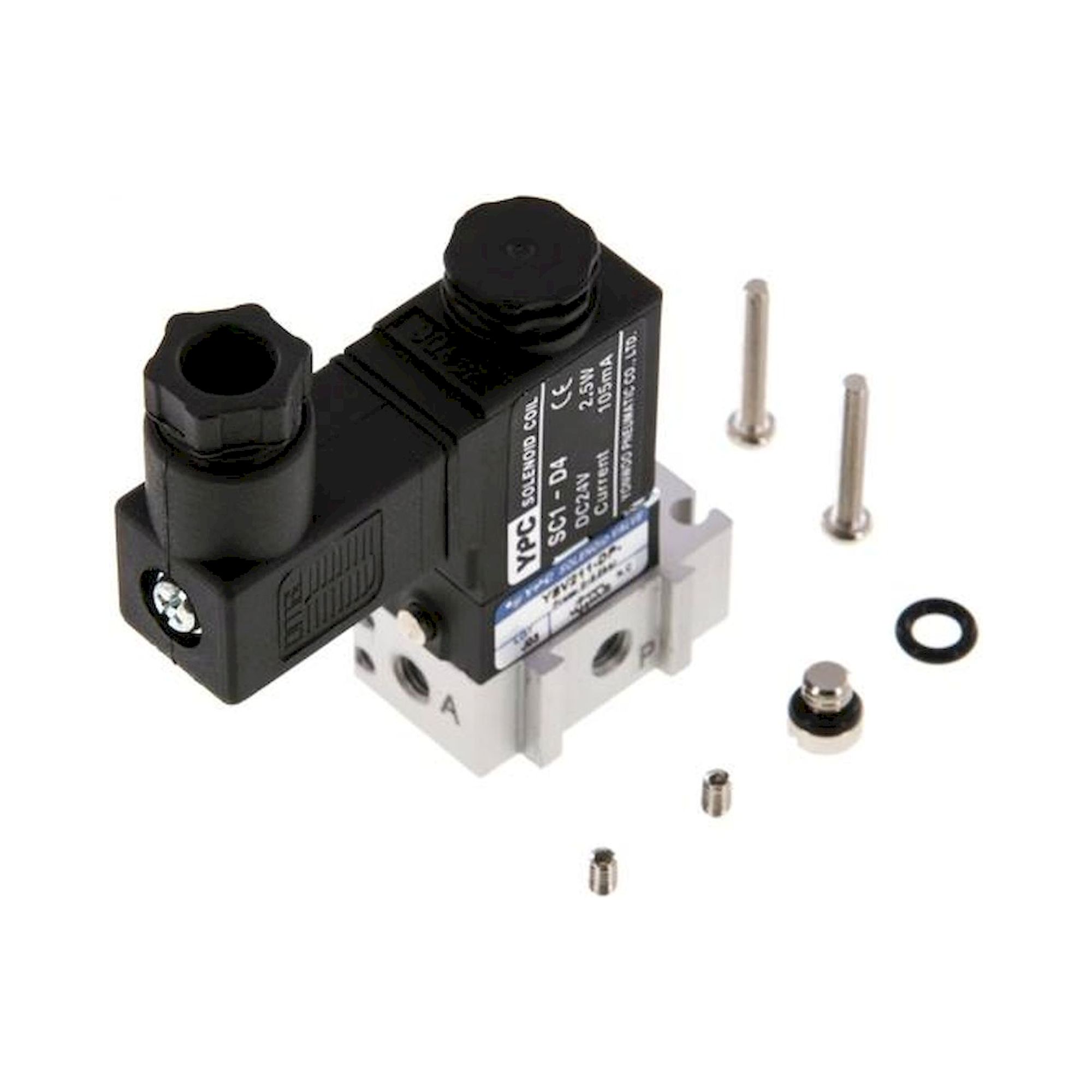 YPC YSV211 DPSC-A1. 3/2-Wege Magnetventil, M 5, Federrückstellung (NC), 115 V AC