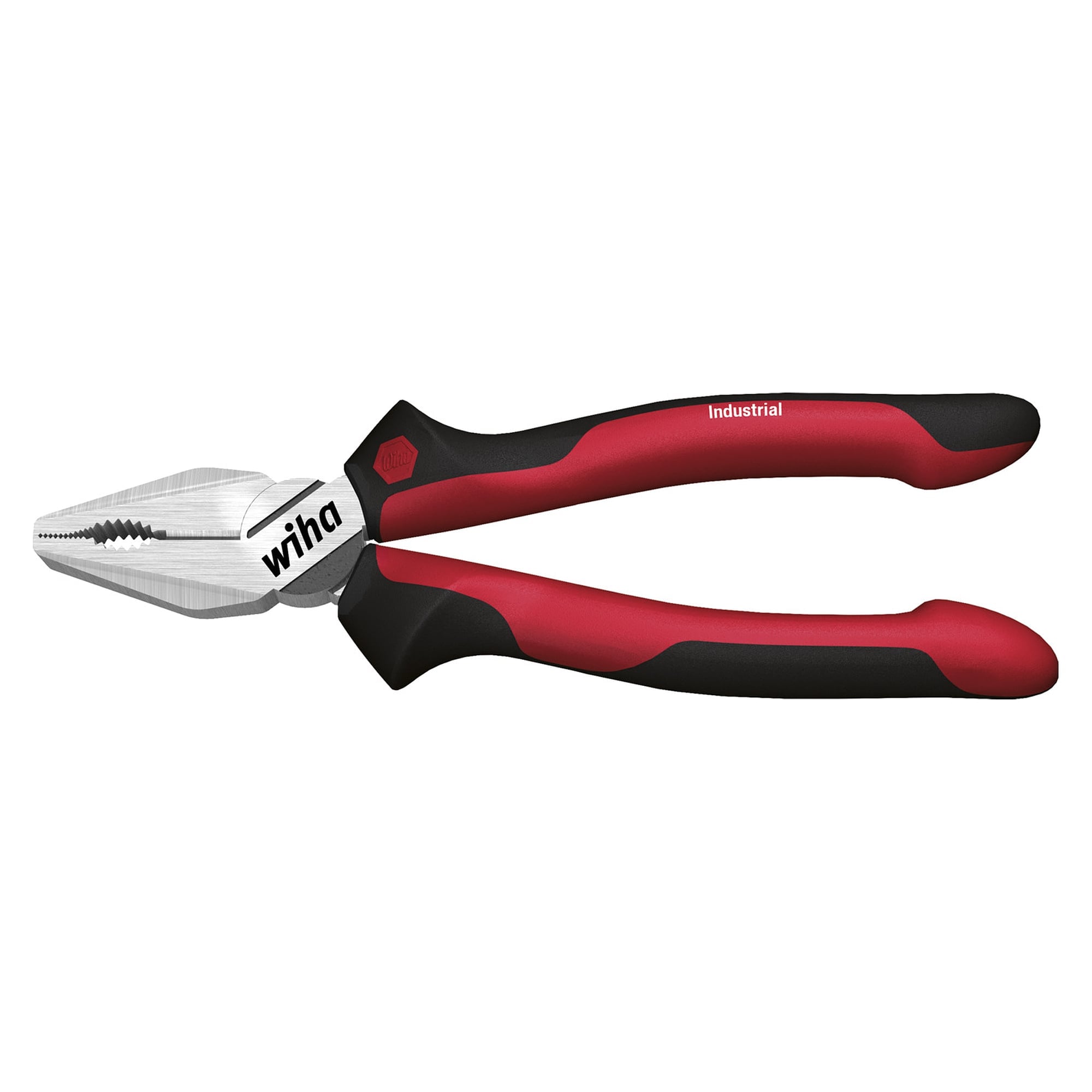Industrial Combination Pliers 200 mm with DynamicJoint and OptiGrip, Extra Long Cutting Edge - Wiha 34308