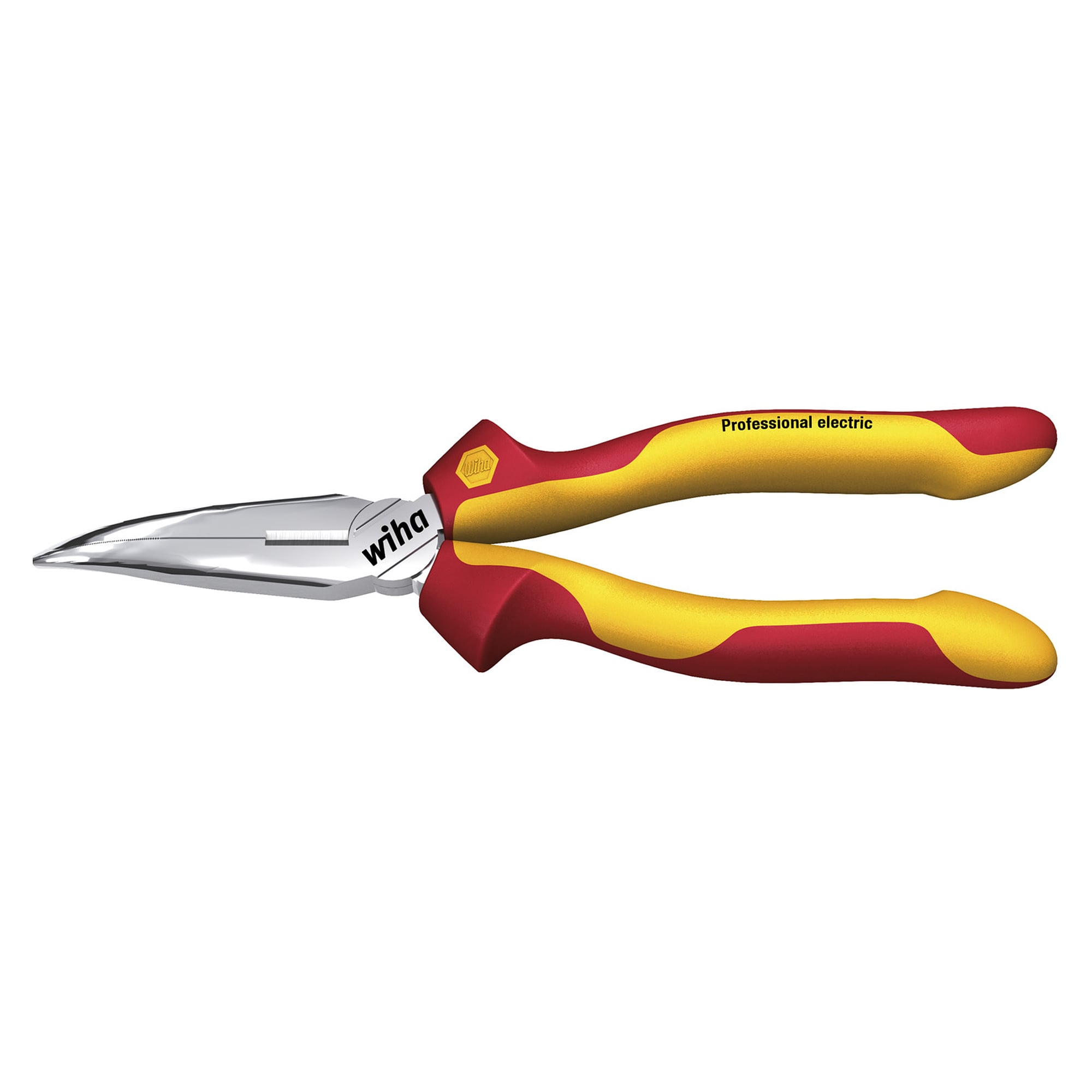 Flachrundzange Professional electric mit Schneide gebogene Form ca. 40 Grad 160 mm - Wiha 26728