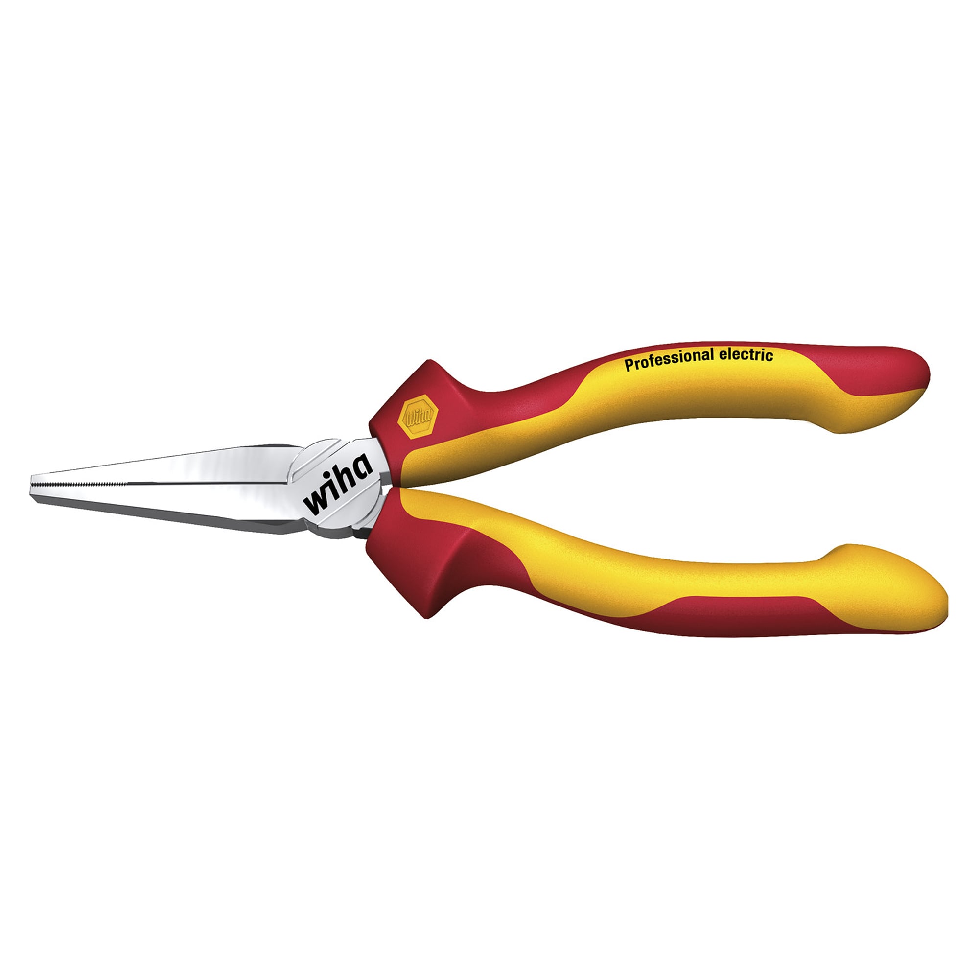 Long Flat-Nose Pliers Professional electric Extra Long Head 160 mm - Wiha 26732