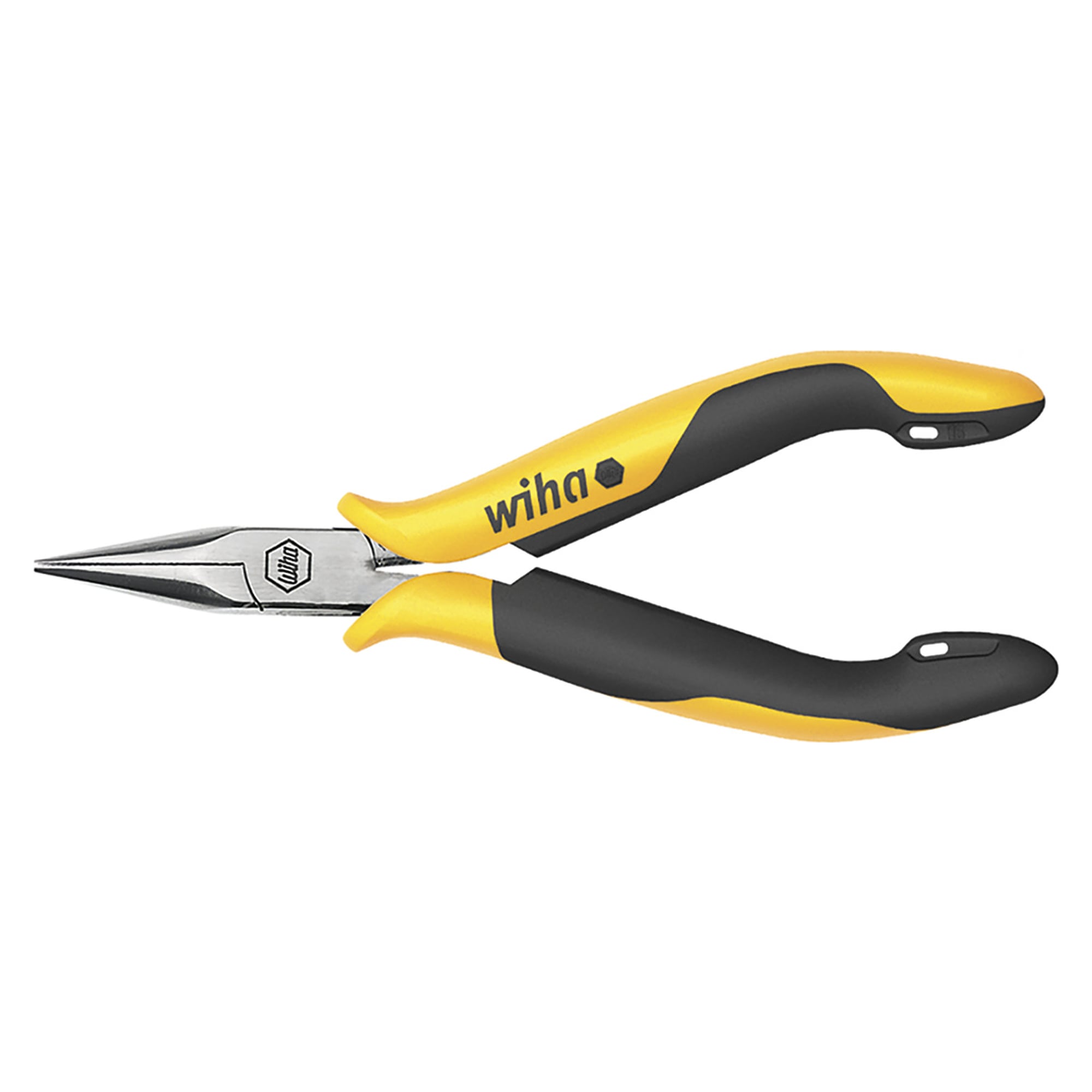Flachrundzange Professional ESD gerade Form 145 mm für Greif- und Biegearbeiten - Wiha 27905