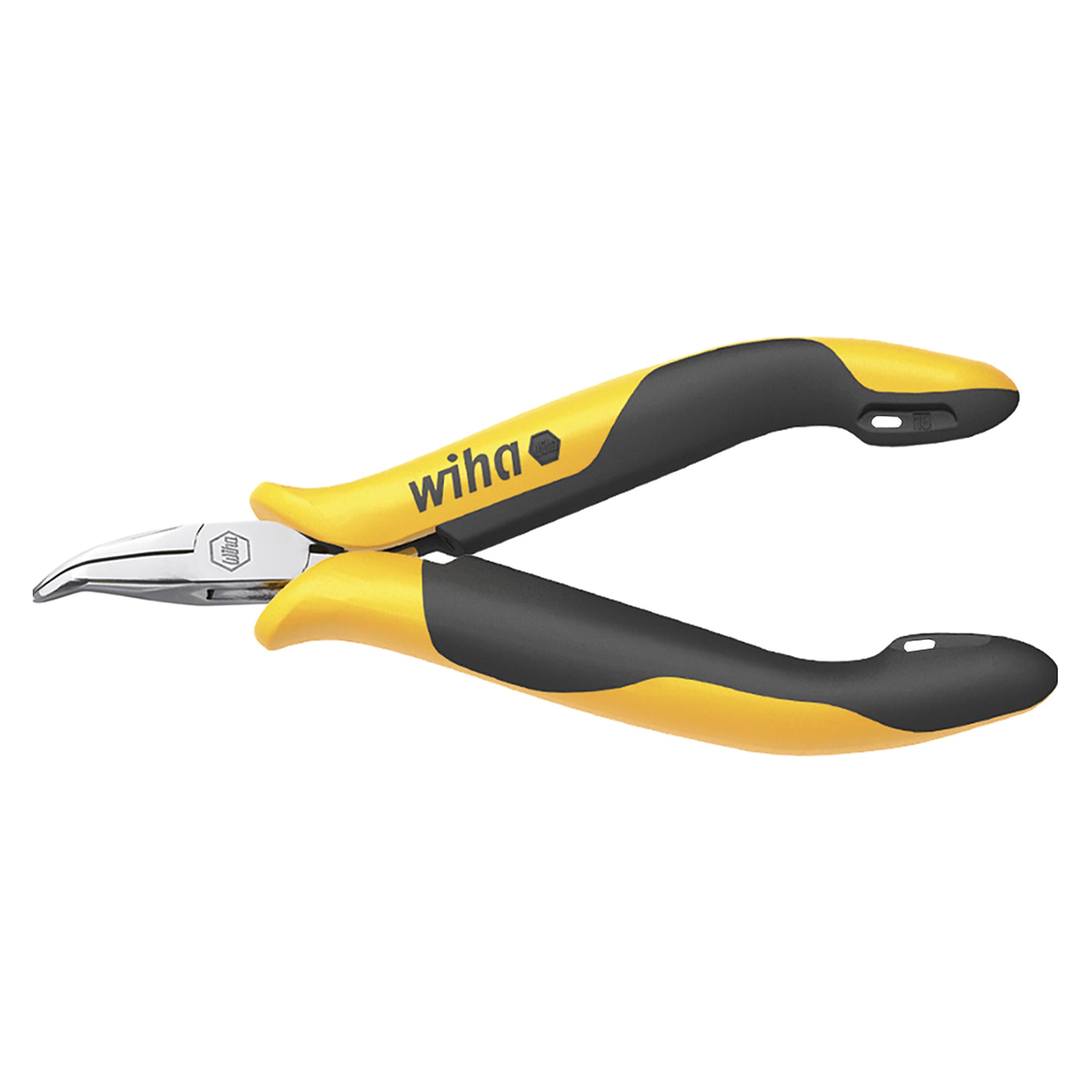 Flachrundzange Professional ESD 120 mm gebogen ca. 45 Grad - Wiha 26802