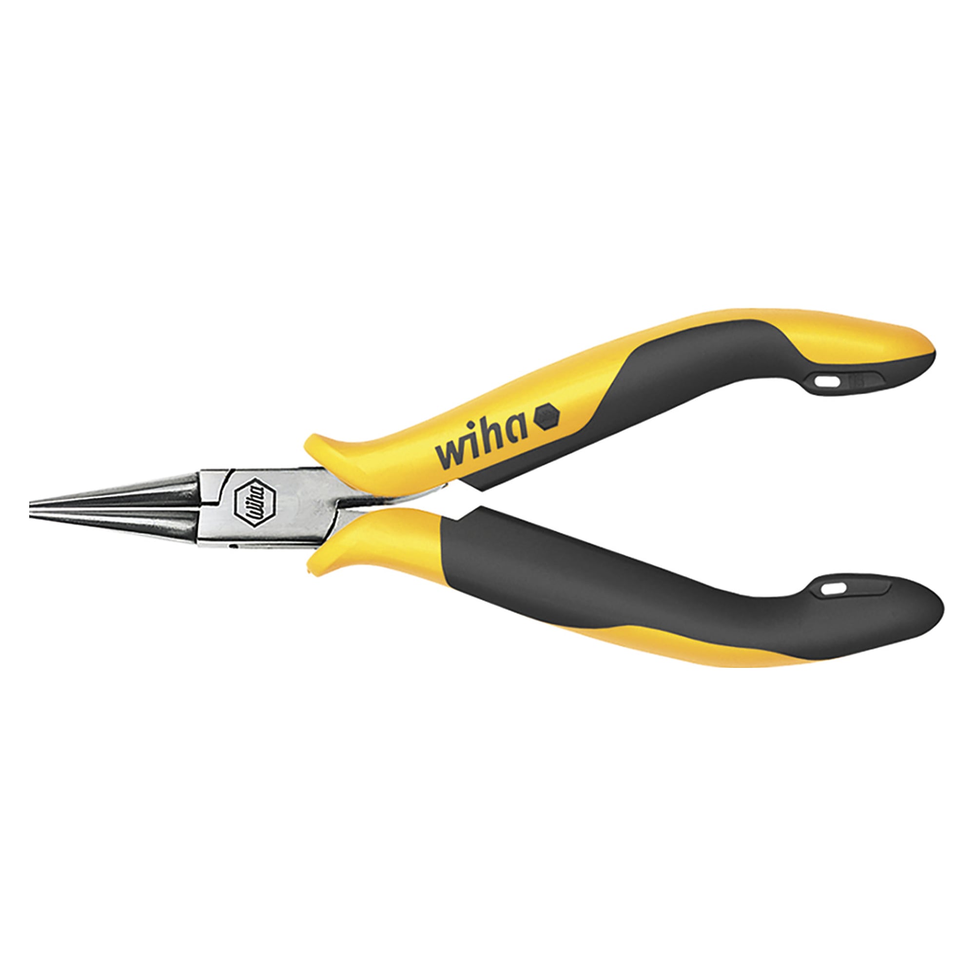 Pince ronde Professional ESD 120 mm machoires rondes courtes - Wiha 26804