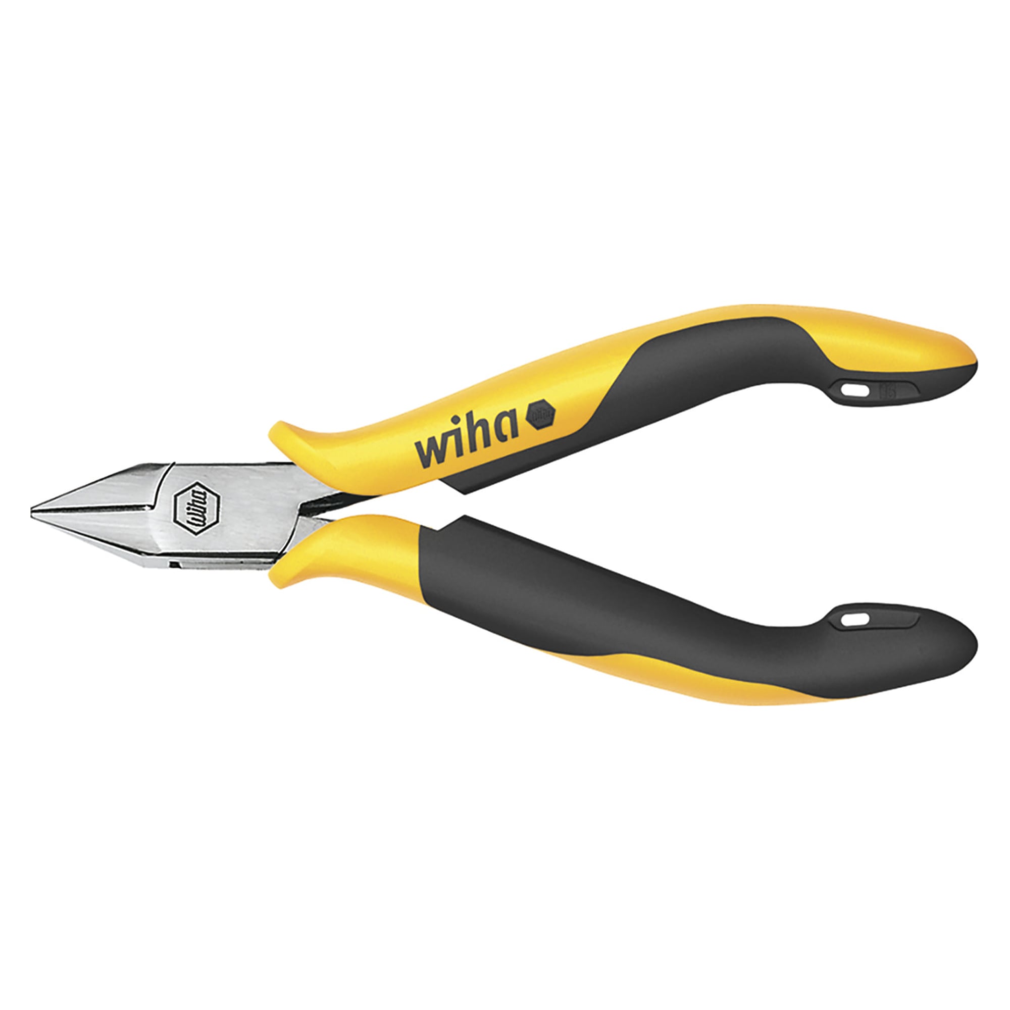 Professional ESD Diagonal Cutters 115 mm, Wide Head with Bevelled Edge - Wiha 26816