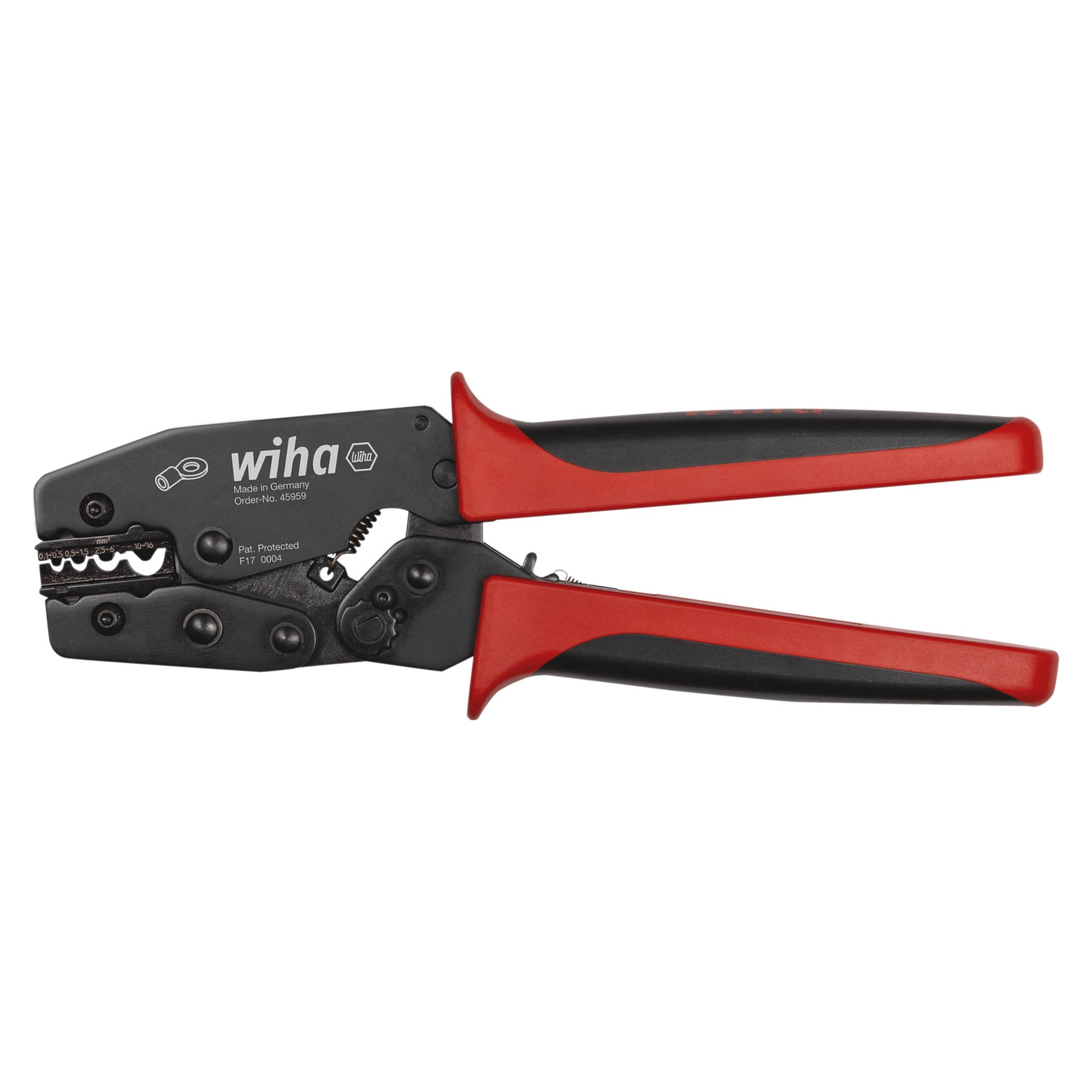 Wiha Crimpwerkzeug für nicht isolierte Kabelschuhe mit geschlossener Hülse 220 mm (45959)