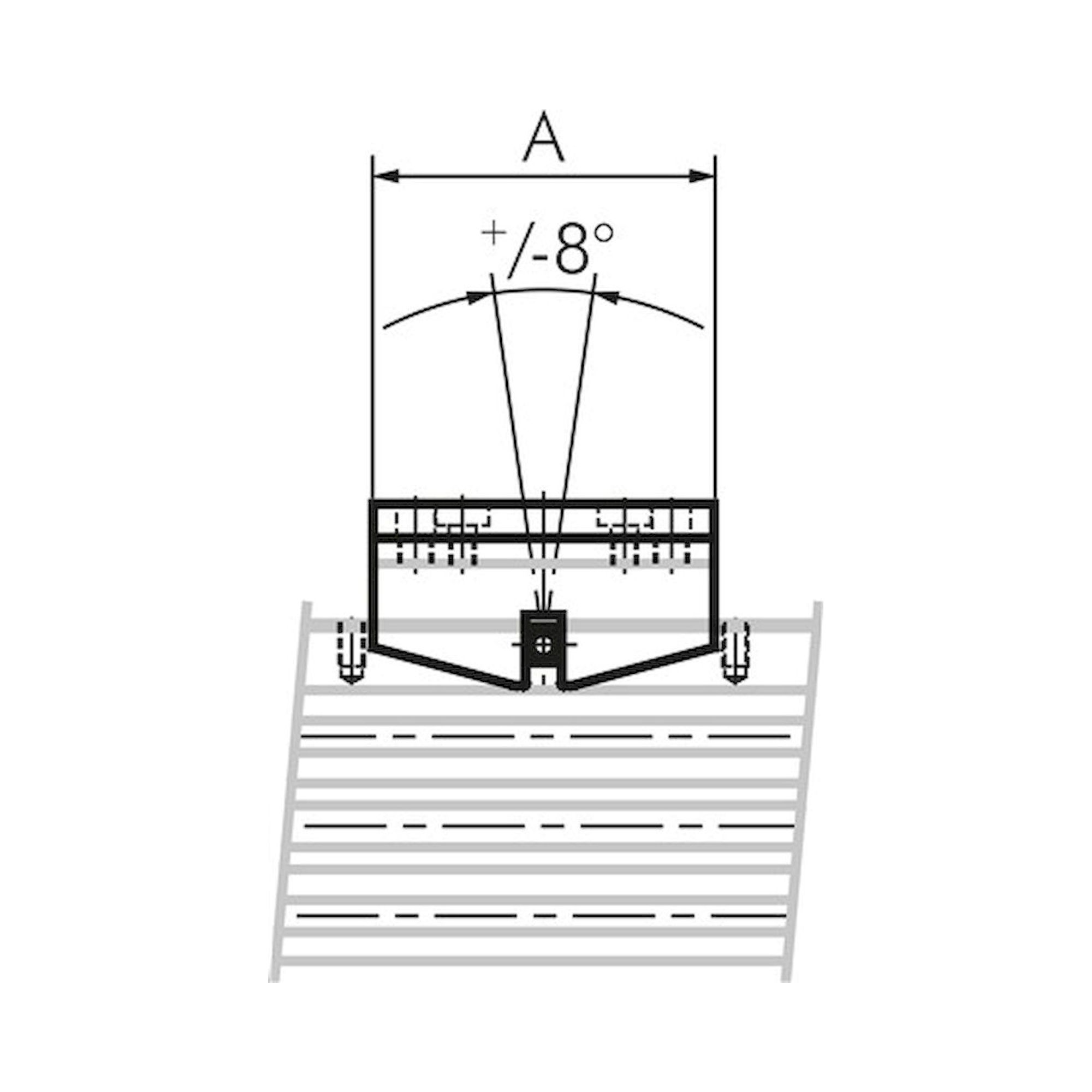 LZ 18 PBB. pendular bridge (wide) f. 18mm rodless cylinder