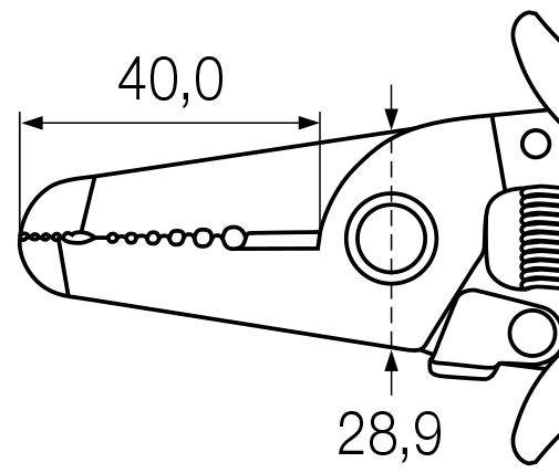 Abisolierzange Electronic 0,8-2,6 mm², 165 mm - Wiha 33471