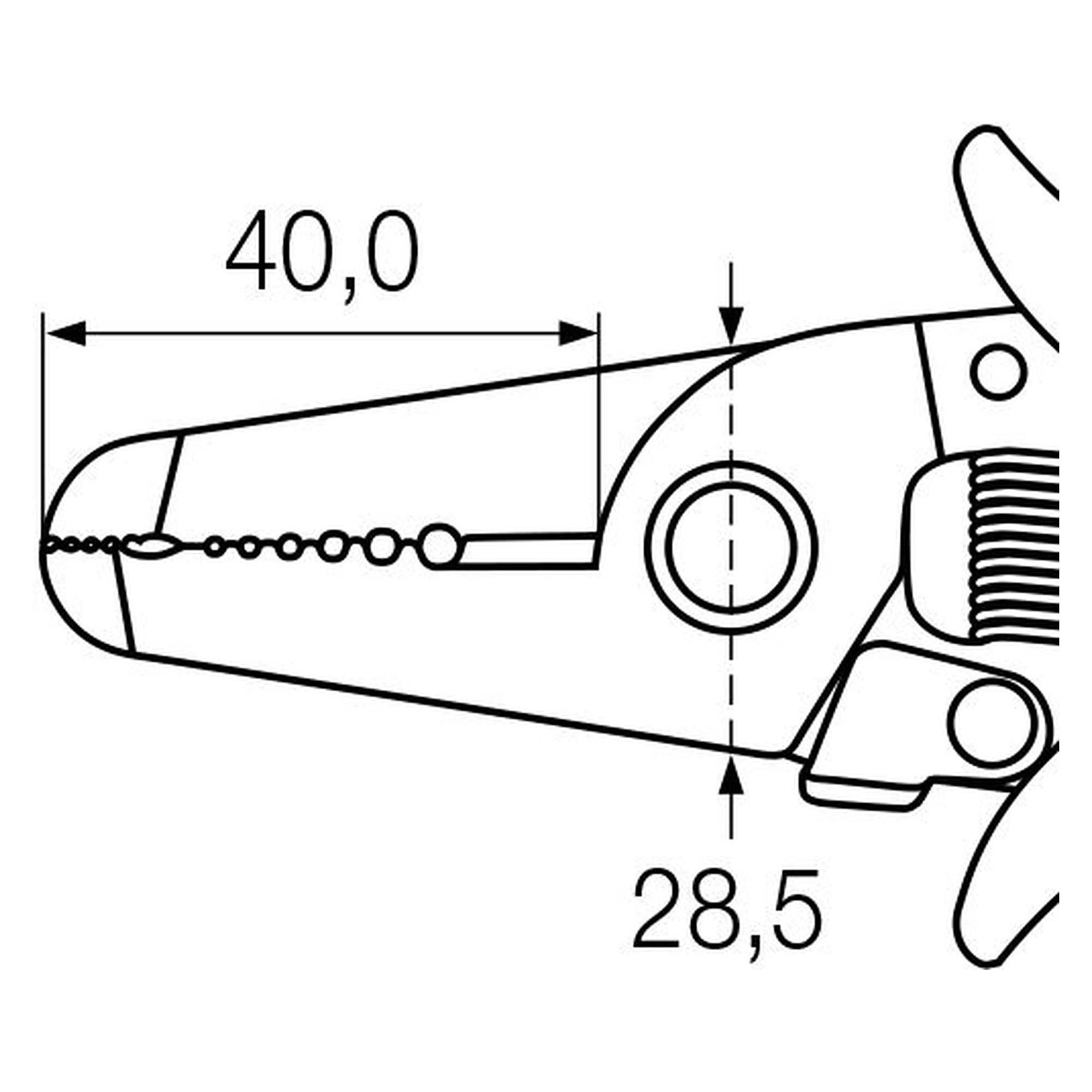 Abisolierzange Electronic 0,4-1,3 mm, 165 mm - Wiha 33472