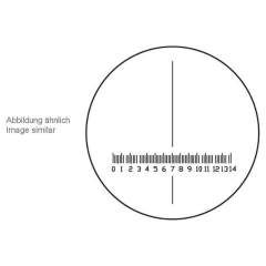 Zeiss 454060-0000-000. cross-line micrometer 14:140, d=26 mm