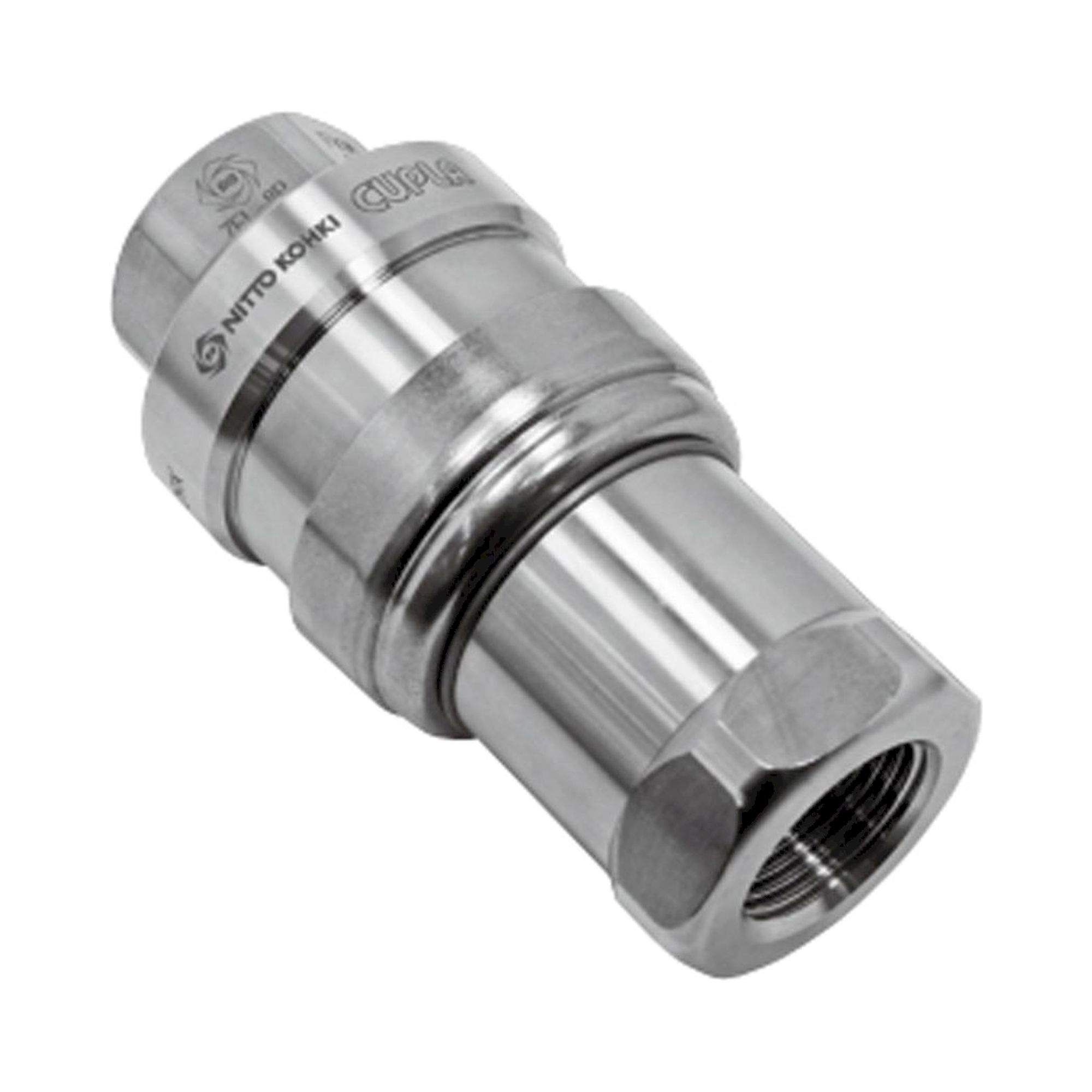 Nitto Kohki Multi Cupla Zerospill. Quick Connect Coupling MAM-A-4S8-CL, Aluminum, NBR