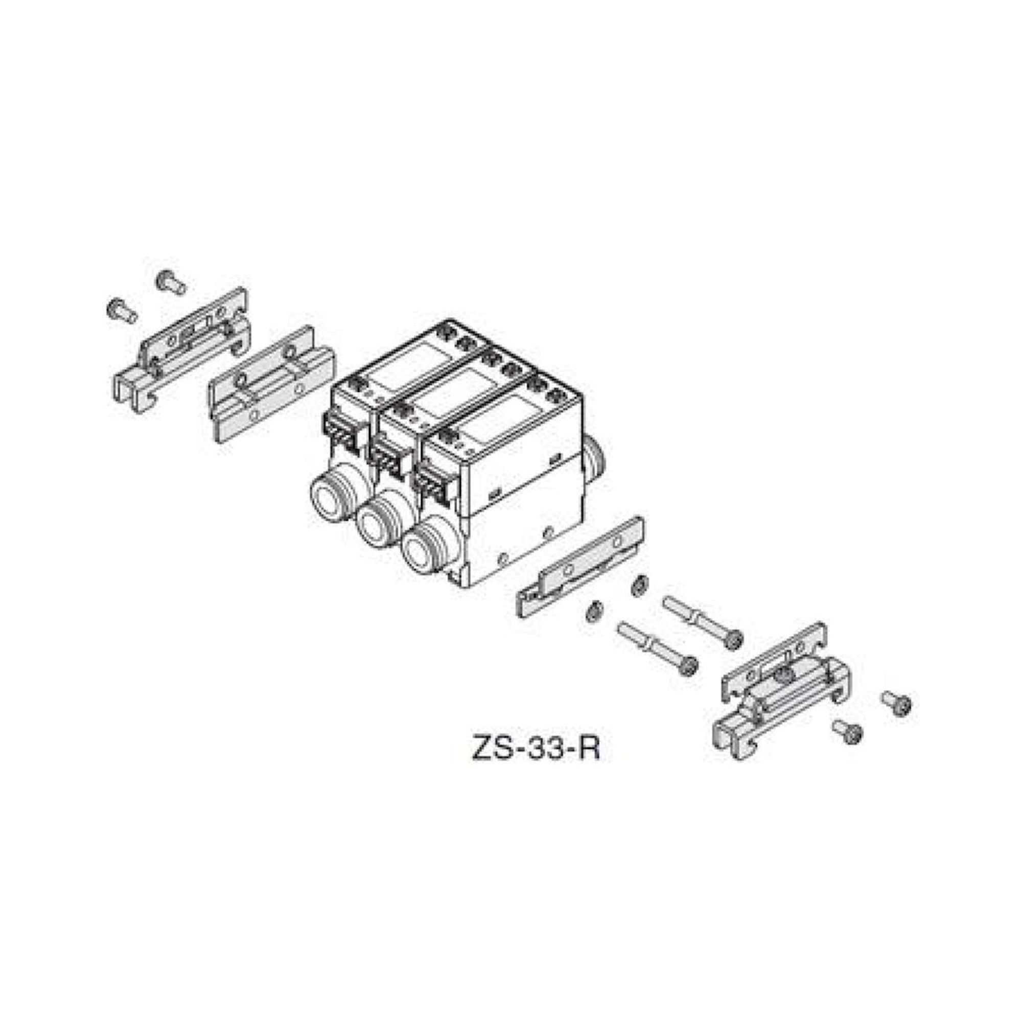 SMC ZS-33-R4. DIN-Schienen-Anbausatz