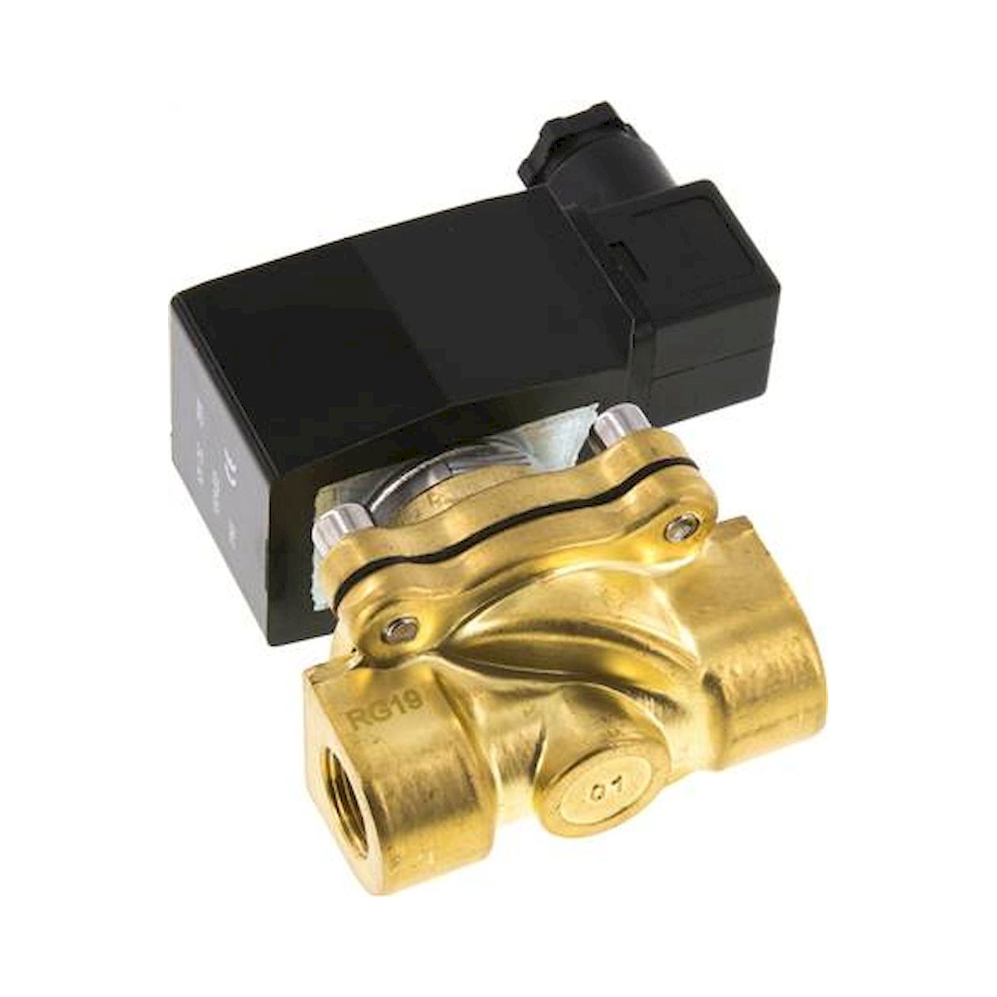E.MC ZS 38 V 12V=. 2/2-Wege MS-Magnetventil G 3/8", 0-6/10 (DC/AC) bar, NC