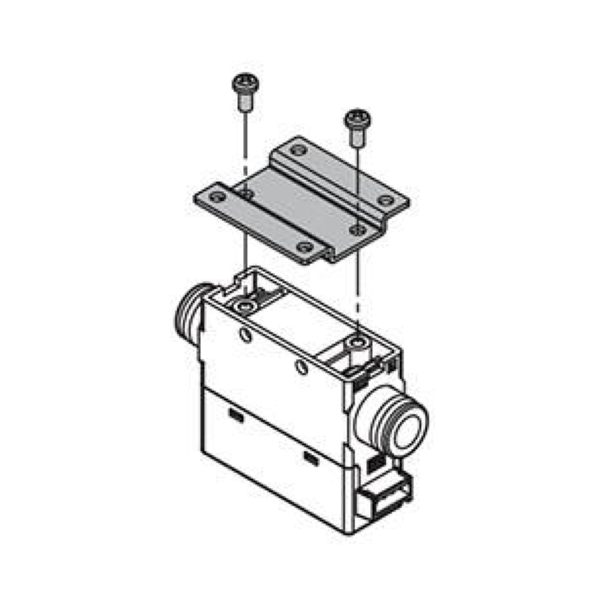 SMC ZS-33-J. Adapter für Schalttafelein