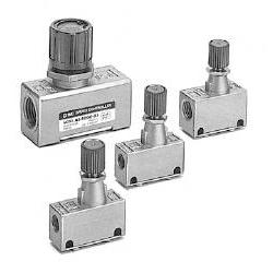 Category One-way flow control valves with residual air relief valve image