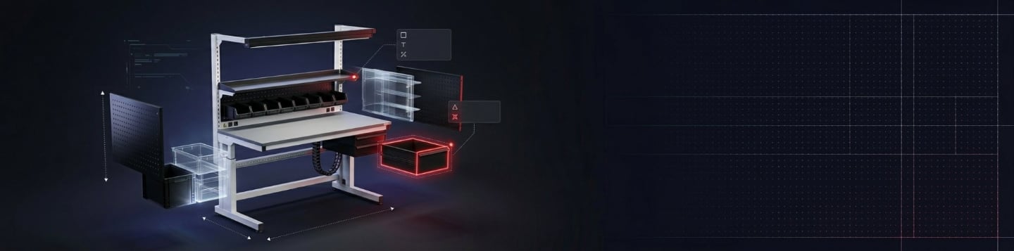 Reeco ESD Workstation 3D Konfigurator