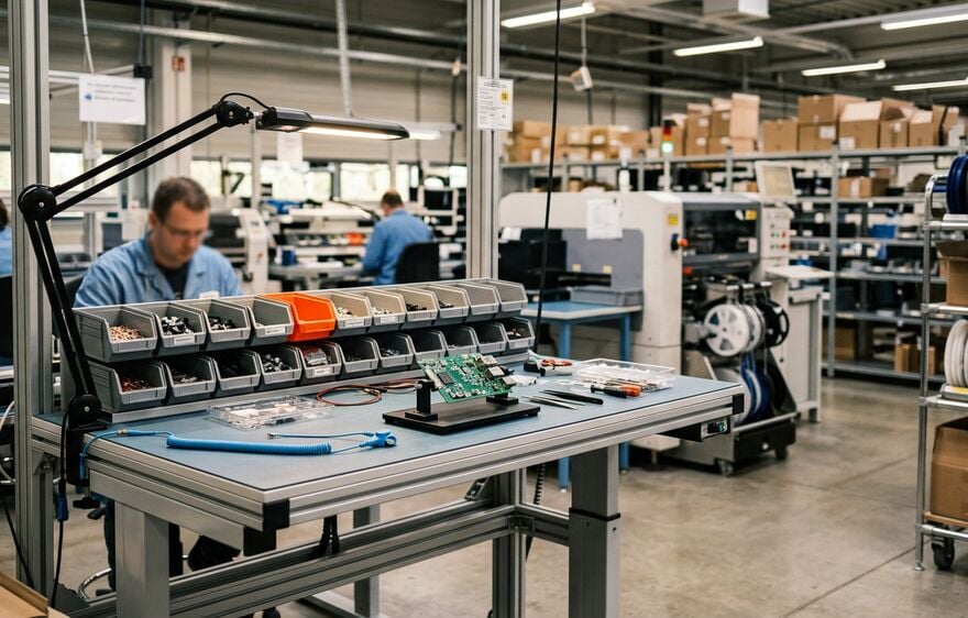 ESD workstations and assembly technology